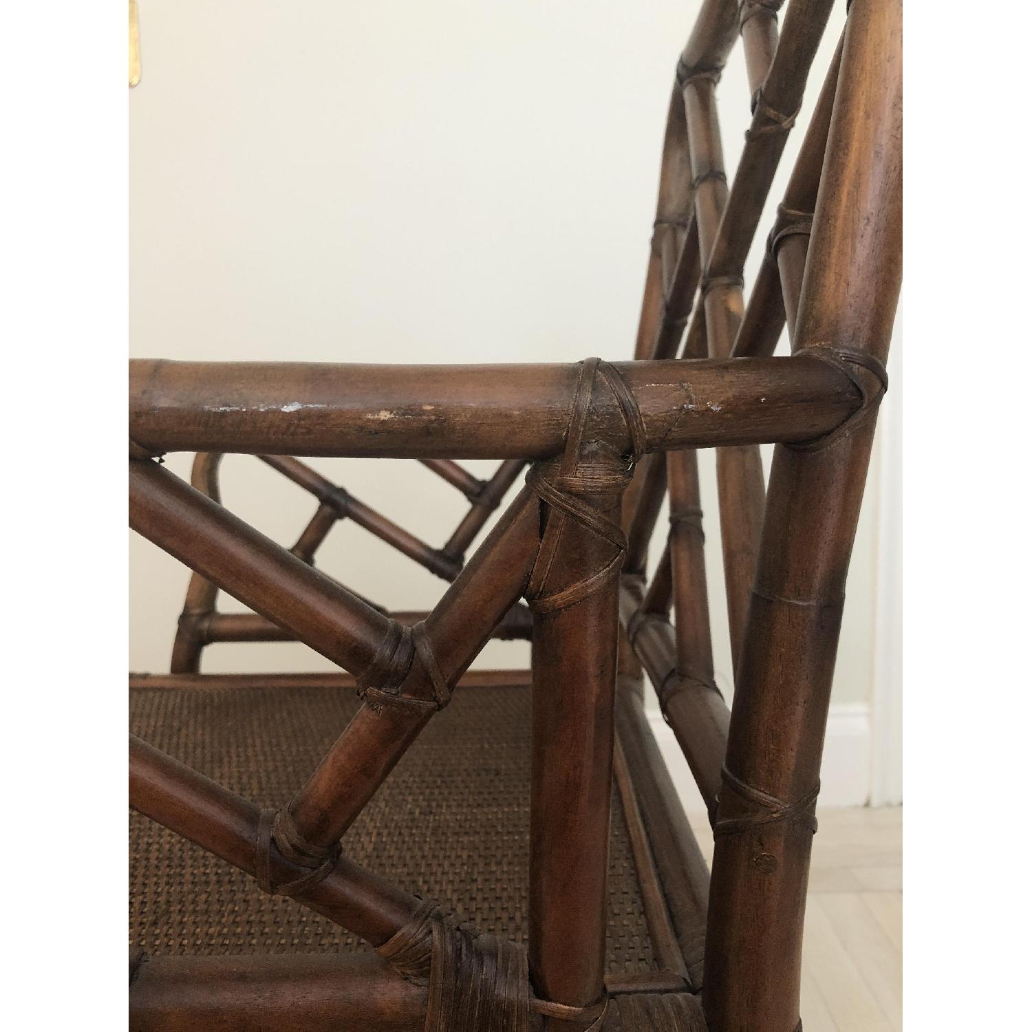 Ballard Designs Dayna Chinoiserie Bamboo Arm Chair - image-6