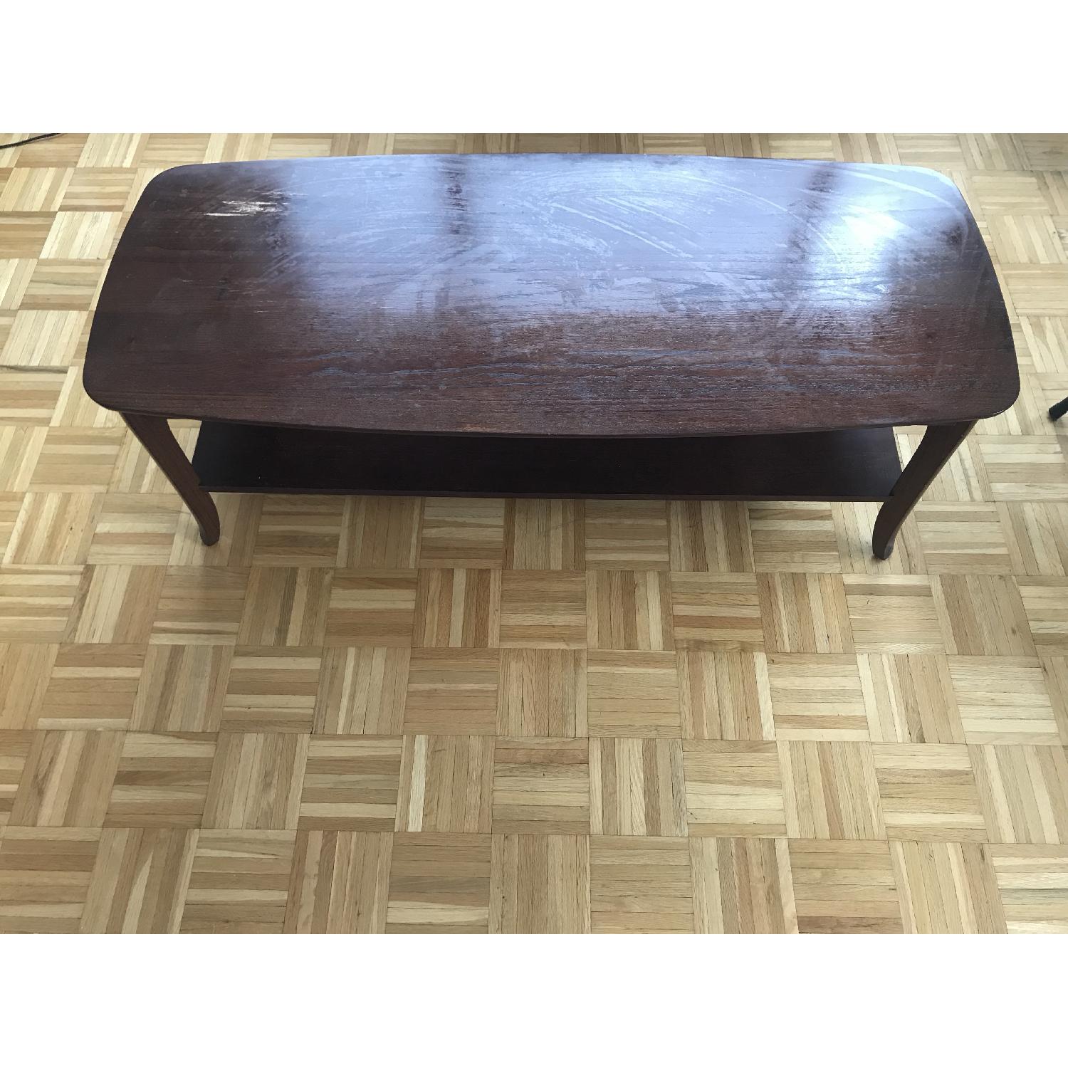 Pottery Barn Chloe Mahogany Coffee Table - image-1