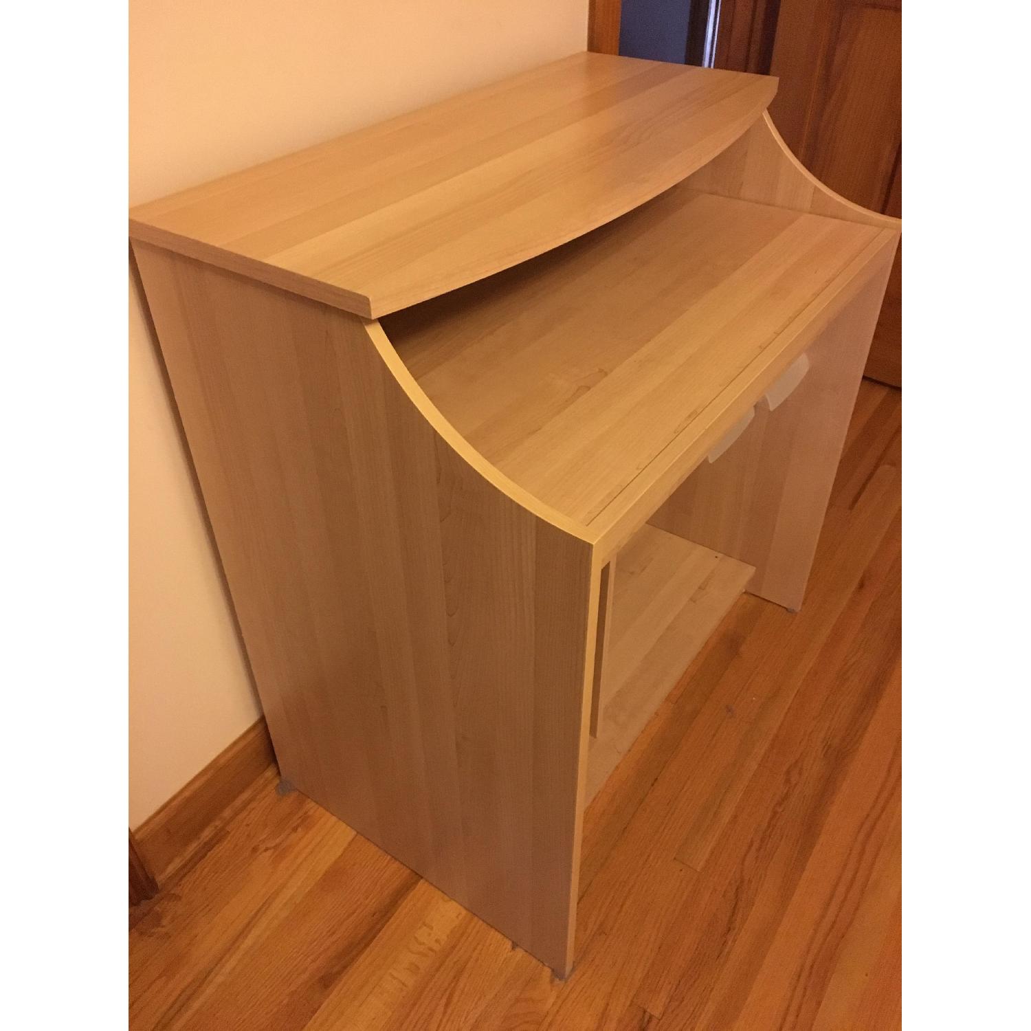 Ikea Birch Desk w/ Sliding Tray - image-4