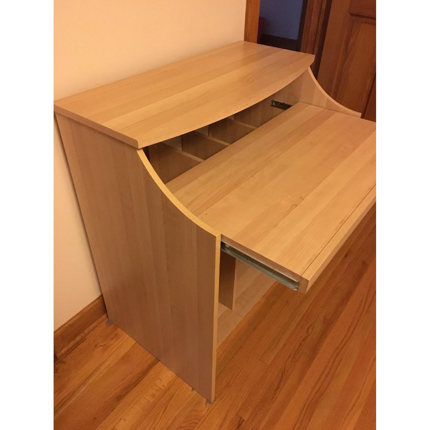 Ikea Birch Desk w/ Sliding Tray - image-5