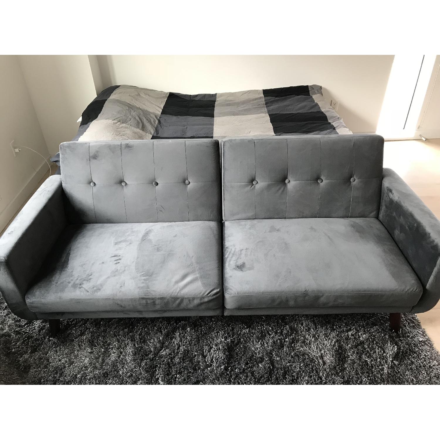 Carson Carrington Modern Velvet Futon - image-1