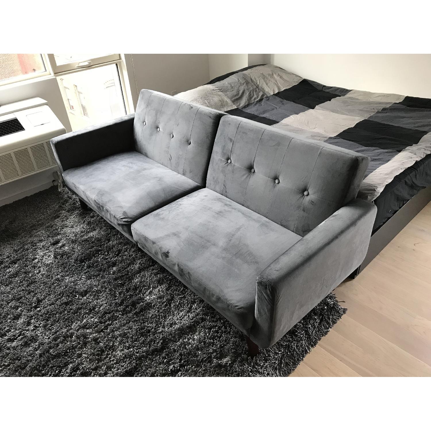 Carson Carrington Modern Velvet Futon - image-2