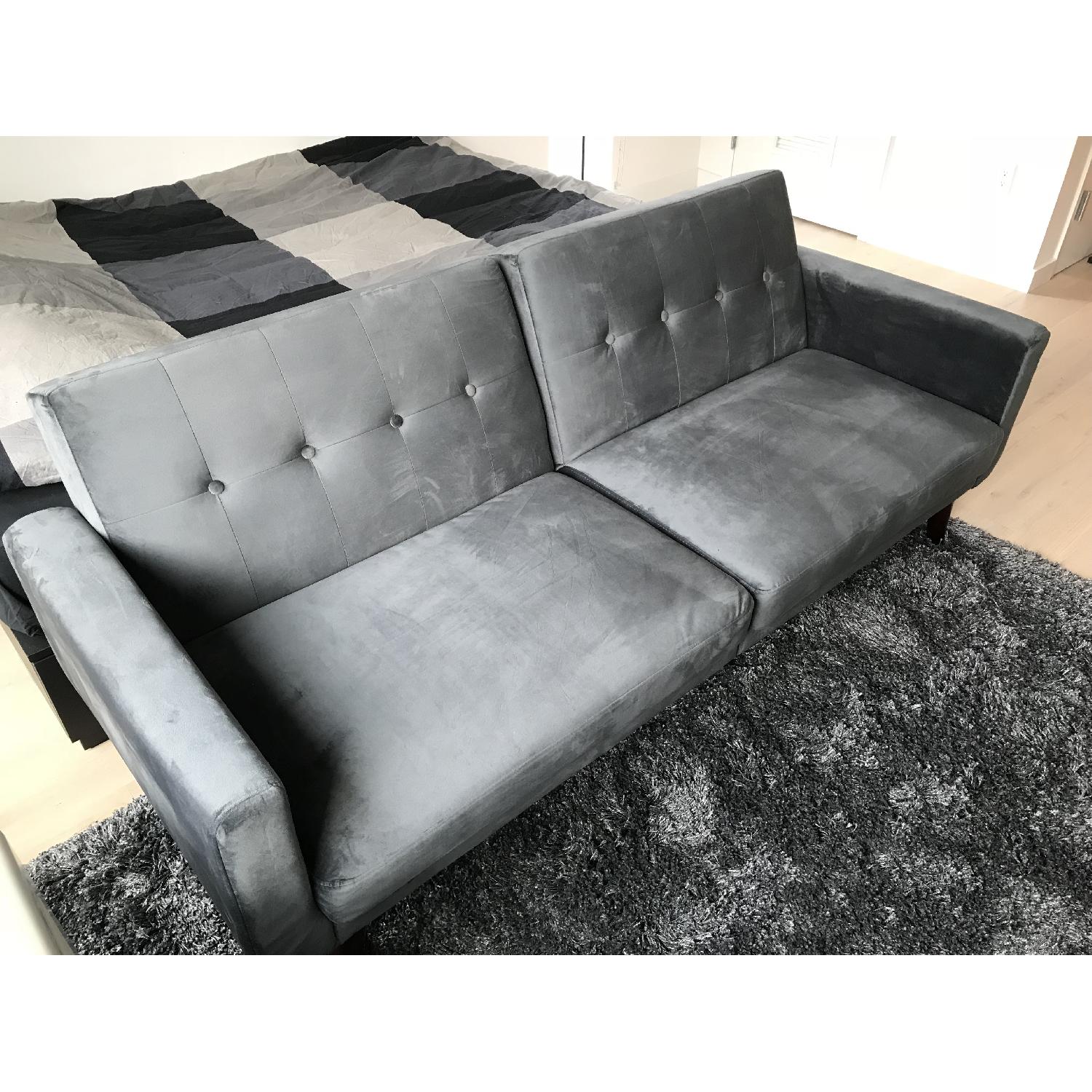 Carson Carrington Modern Velvet Futon - image-3