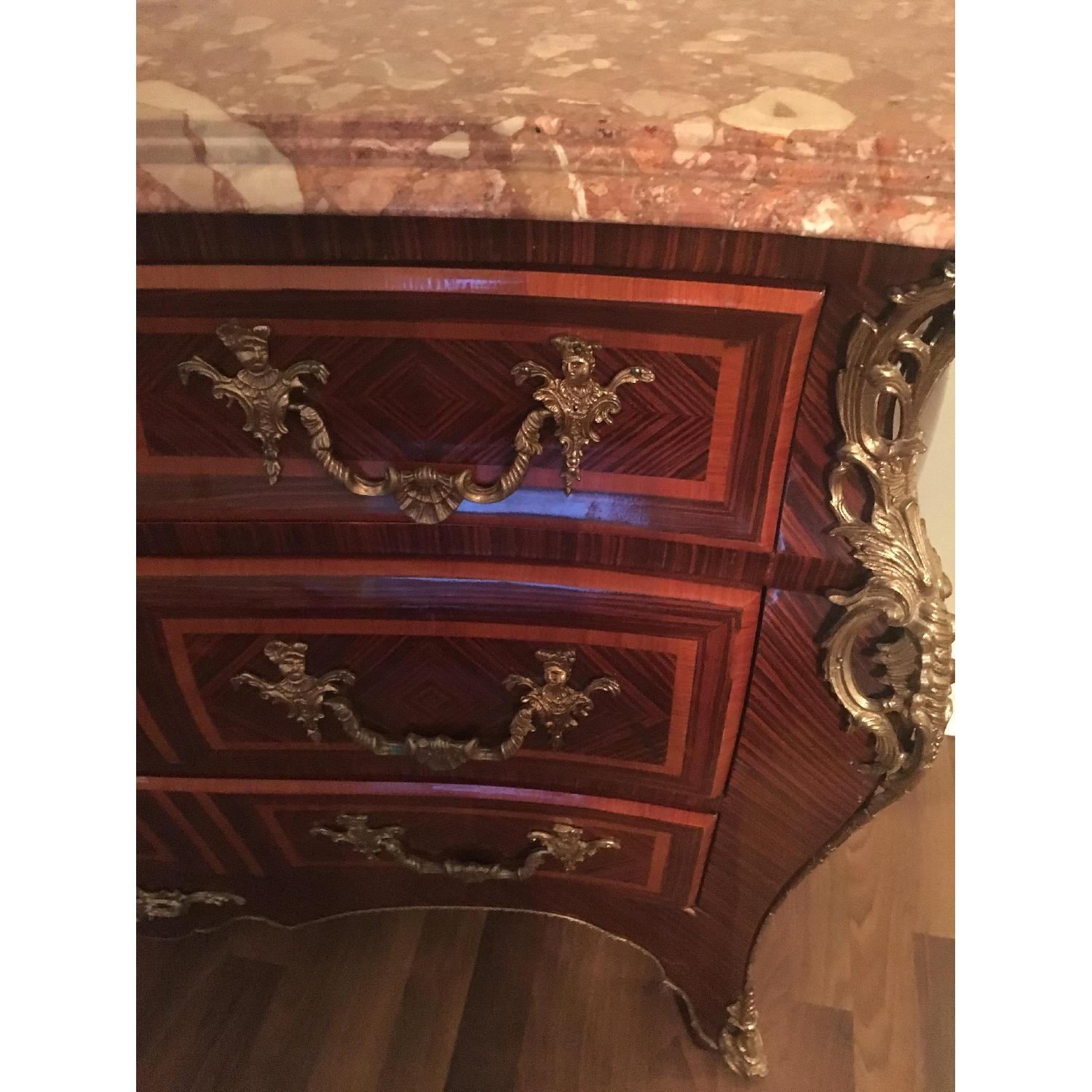 Antique Marble Top Chest - image-5