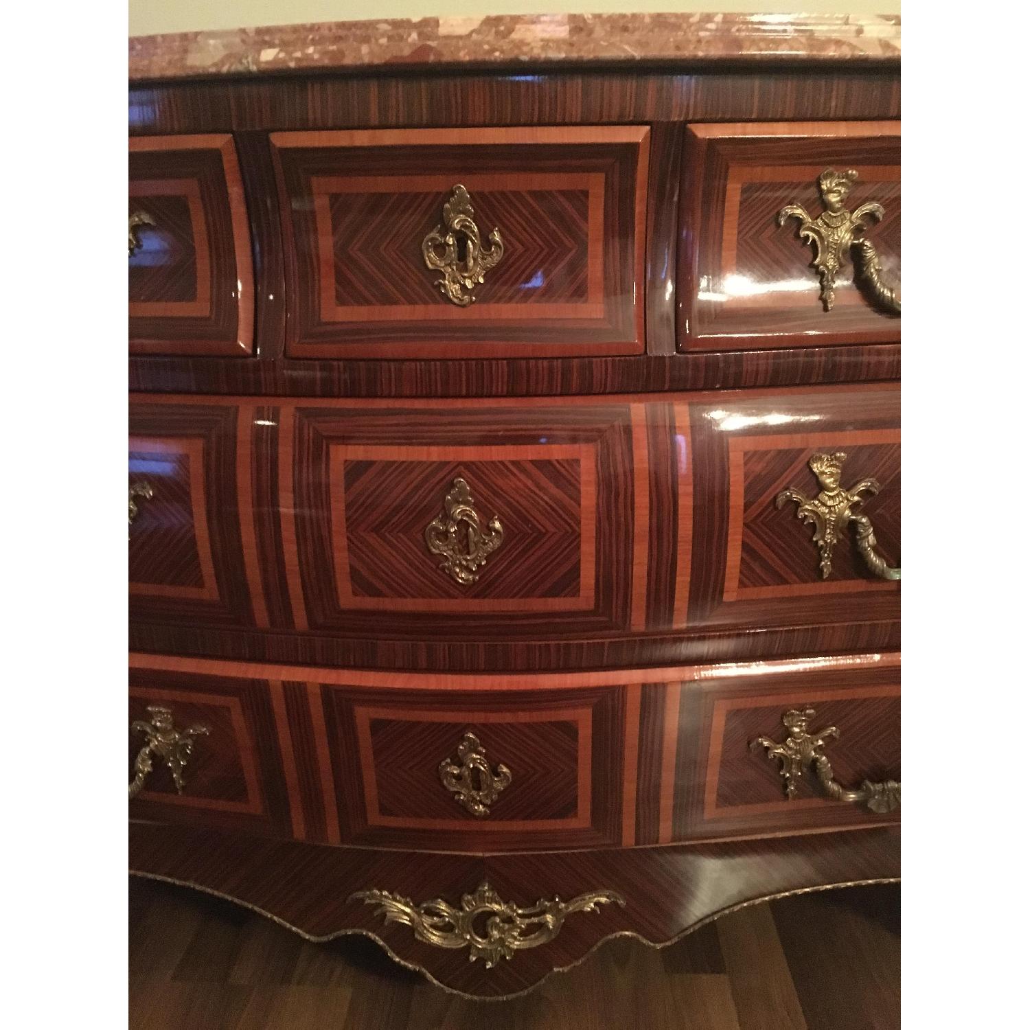 Antique Marble Top Chest - image-6