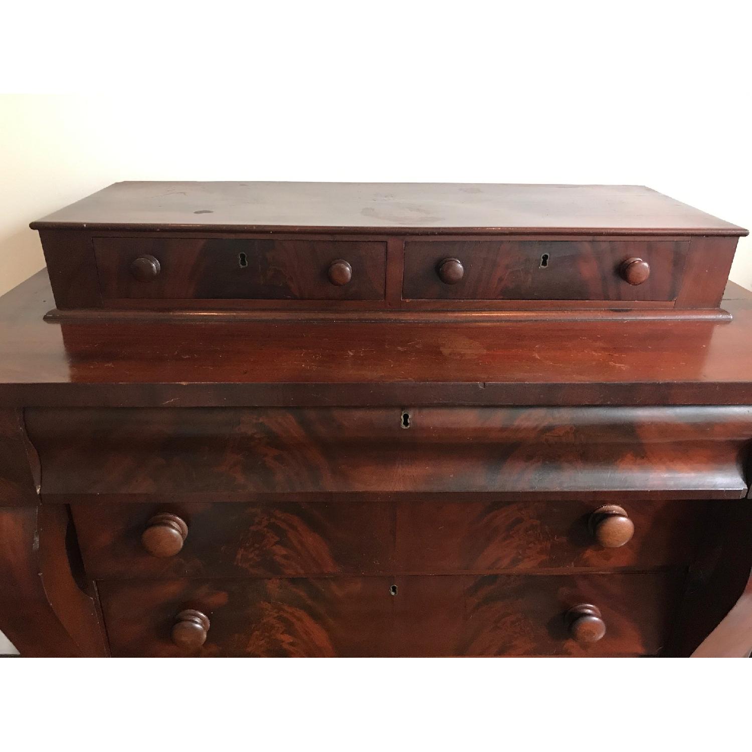Vintage American Empire Period Mahogany Chest Of Drawers - image-2
