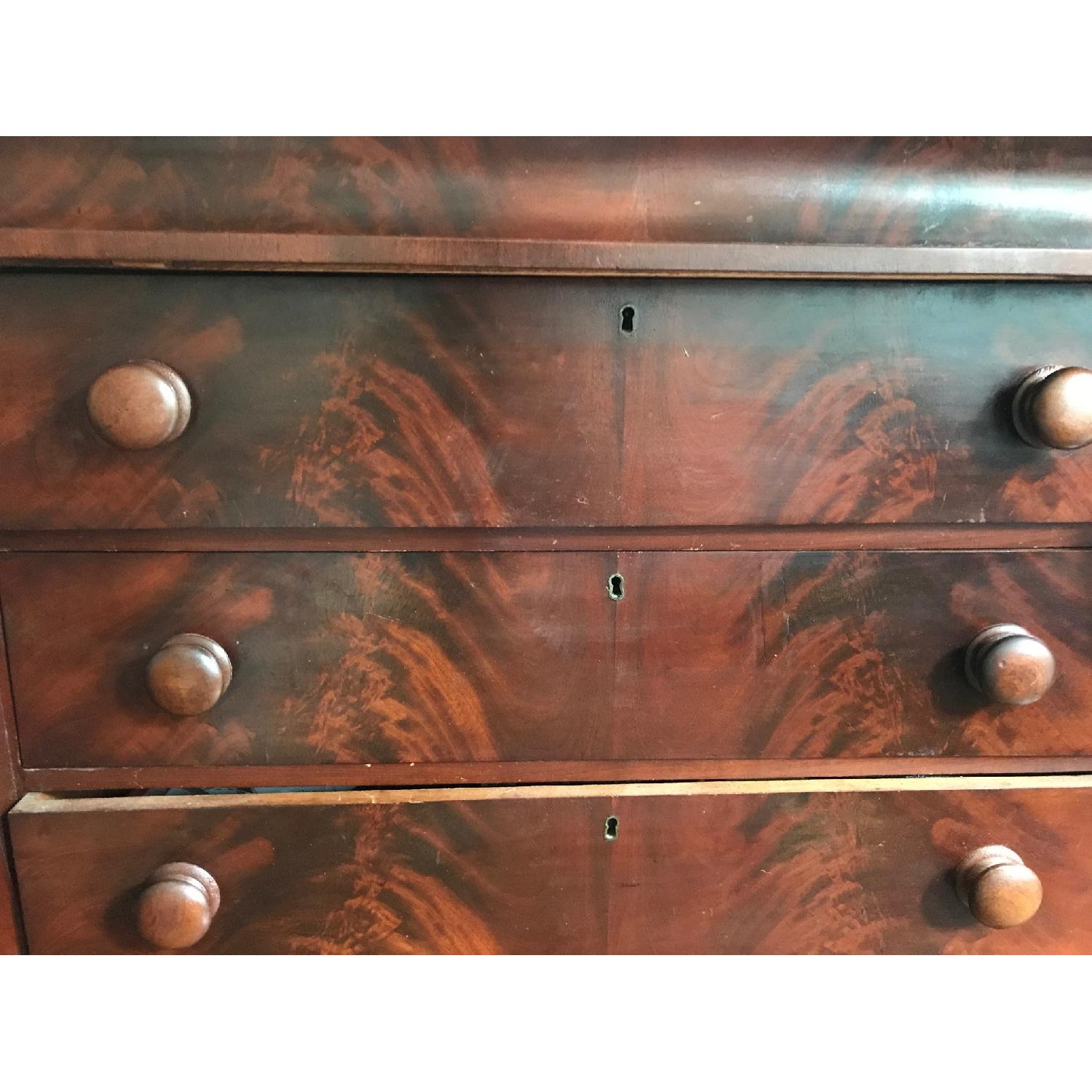Vintage American Empire Period Mahogany Chest Of Drawers - image-4