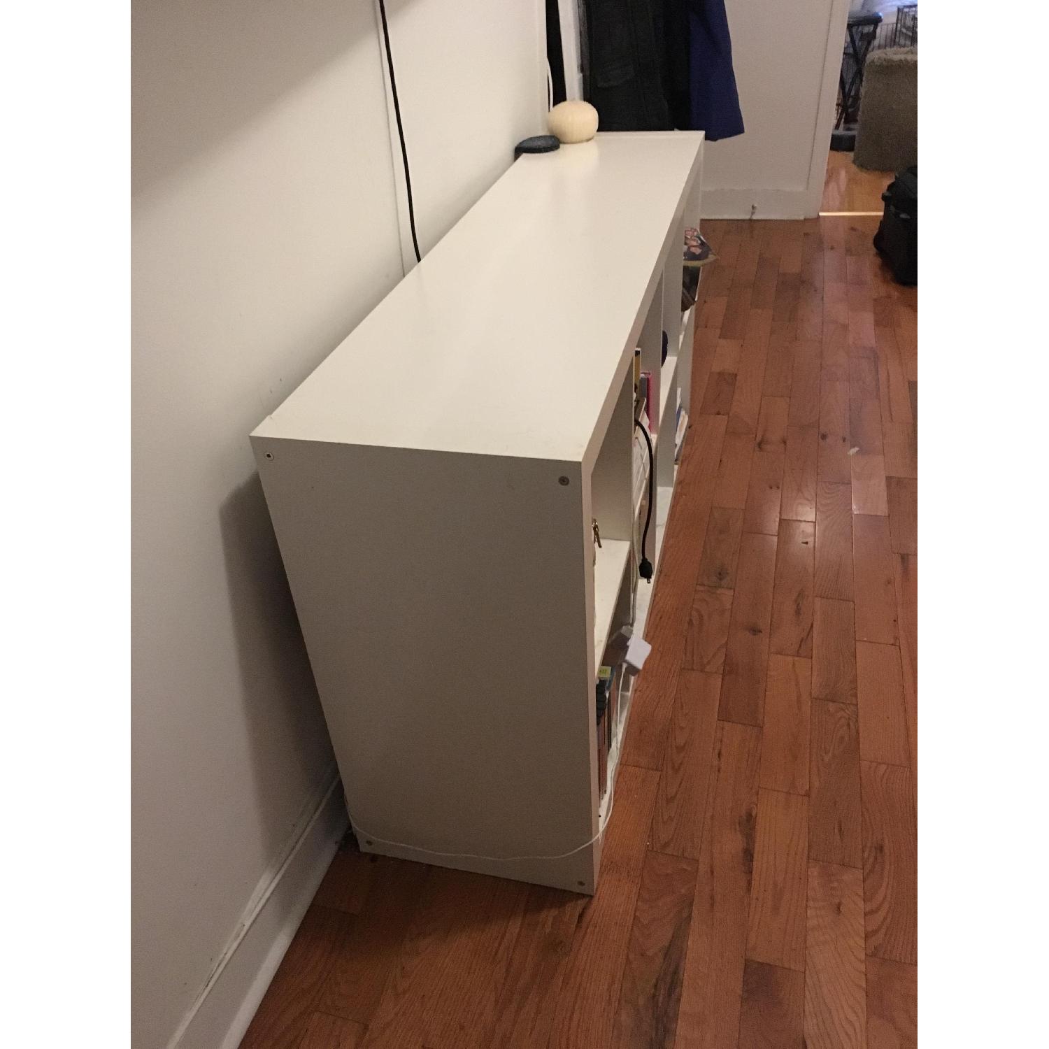 Ikea Flysta White Shelving Unit AptDeco