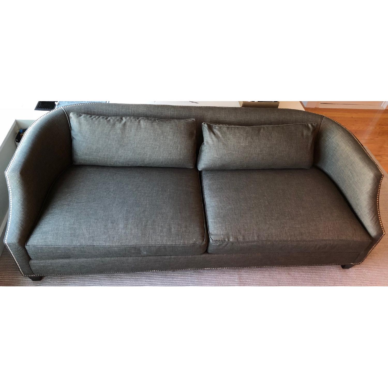 Louis J. Solomon Transitional Sofa w/ Loose Pillow Back - image-1