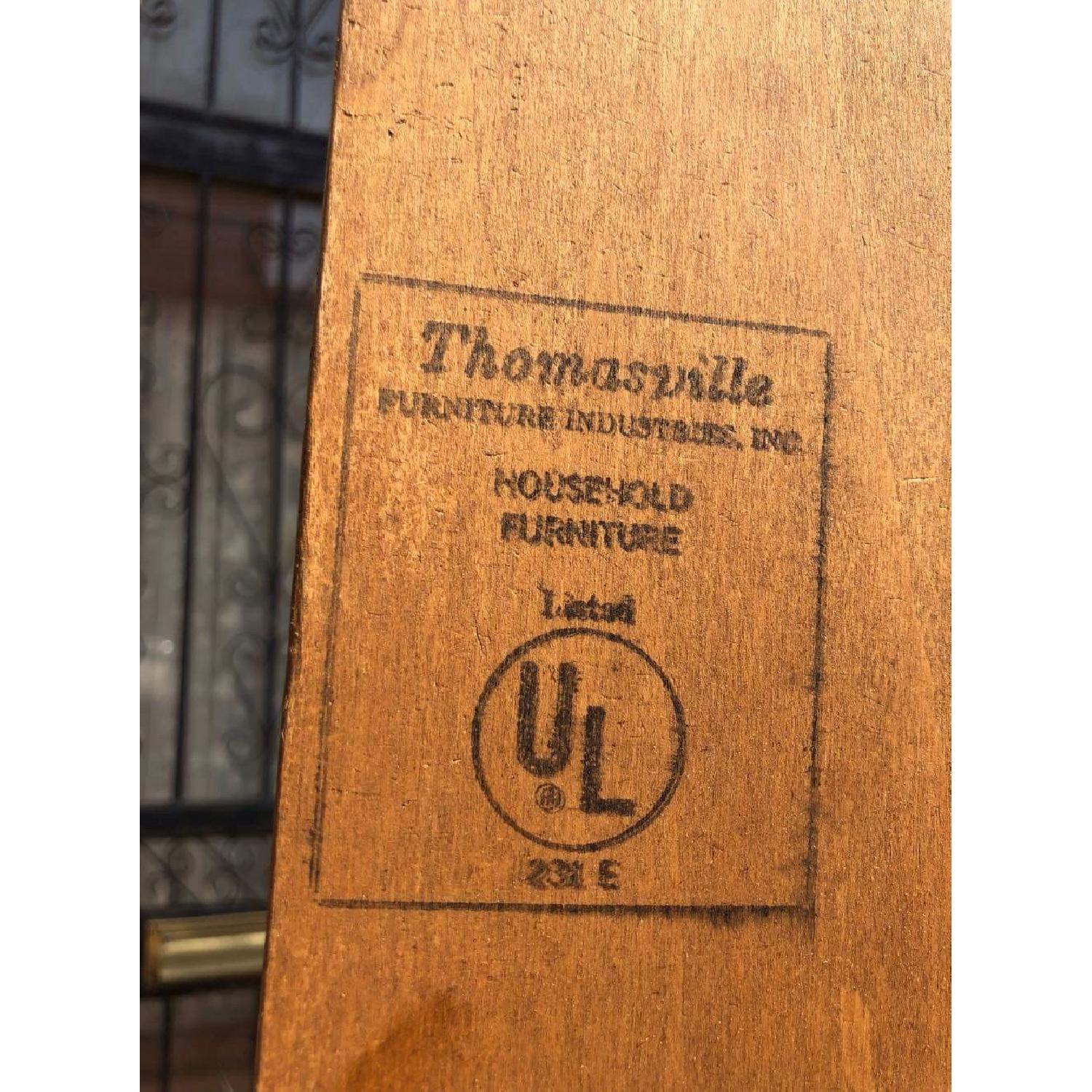 Thomasville Cherry Wood Corner Cabinet w/ Lights - image-2