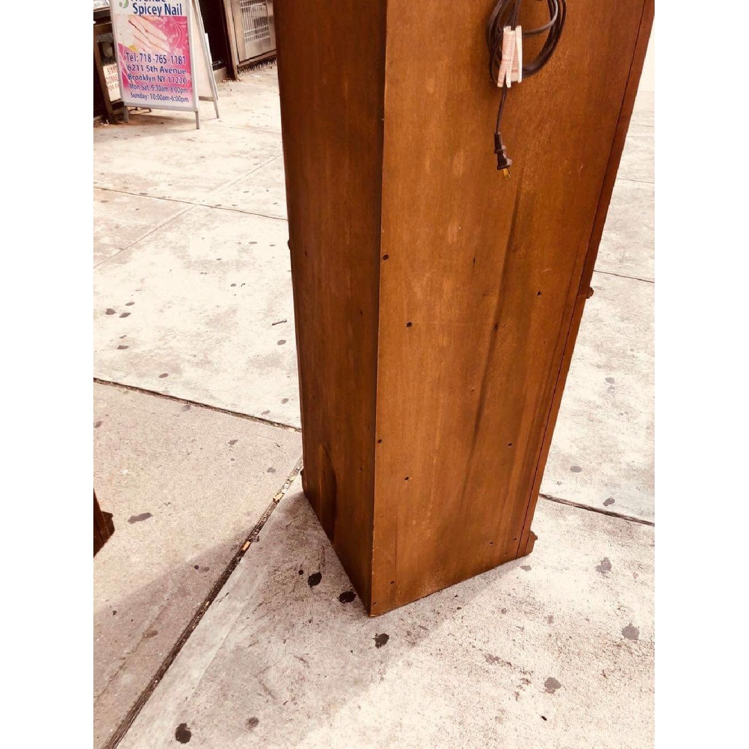 Thomasville Cherry Wood Corner Cabinet w/ Lights - image-12