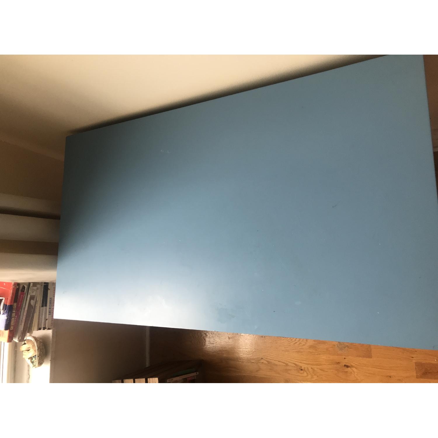 Beachcrest Home Sky Blue Writing Desk - image-5