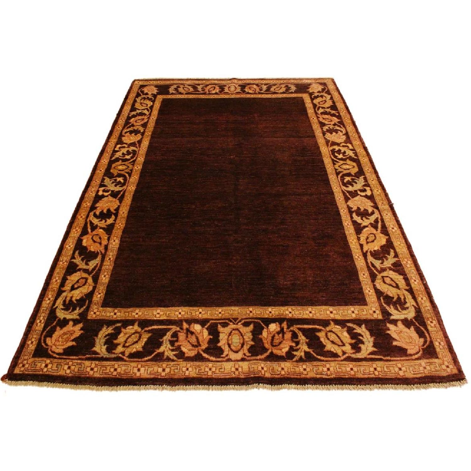 Arshs Fine Rugs Gabbeh Joe Brown/Red Wool Area Rug - image-3