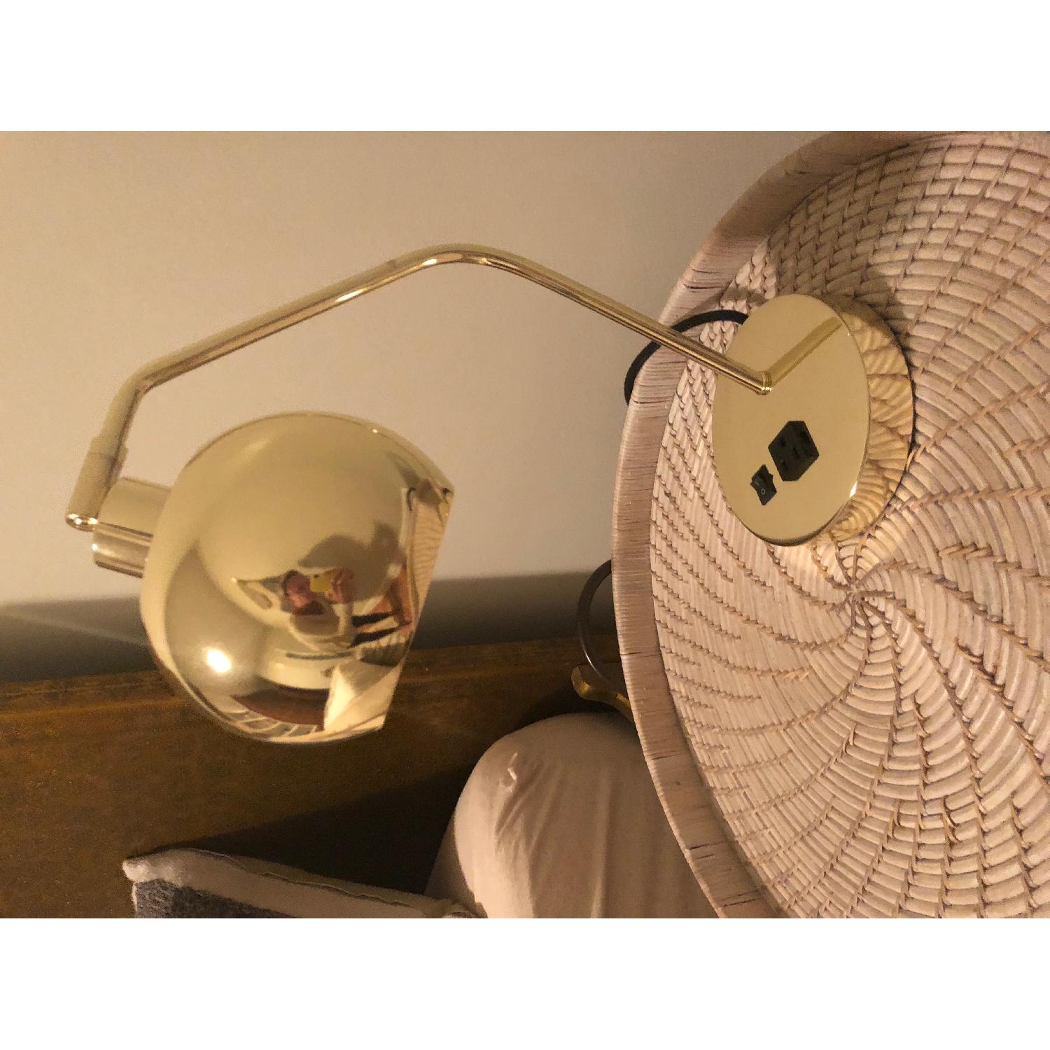 Anthropologie Coiled Rattan Side Table - image-4