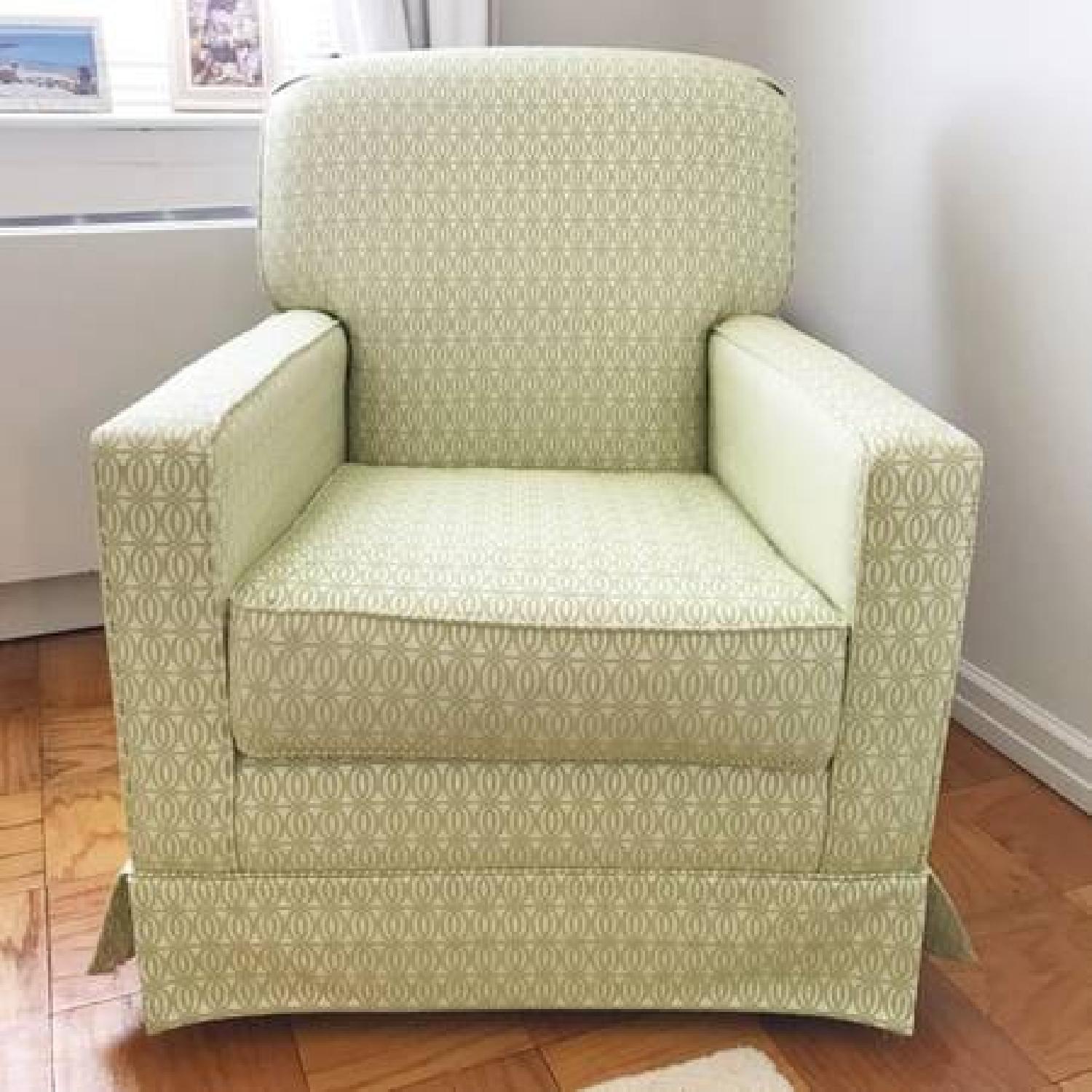 Klaussner Glider Rocker Nursery Chair & Ottoman - image-3