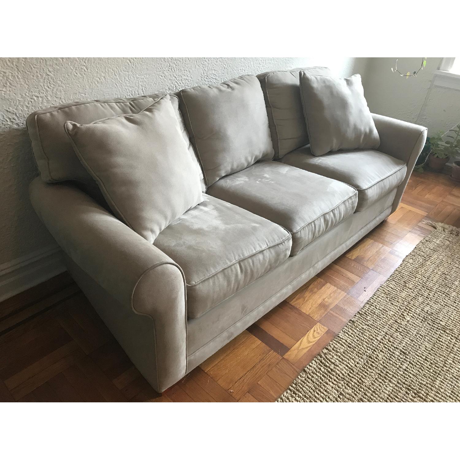 Raymour & Flanigan Fresno Microfiber Sofa - image-1