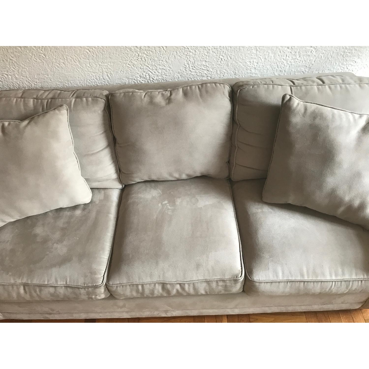 Raymour & Flanigan Fresno Microfiber Sofa - image-2