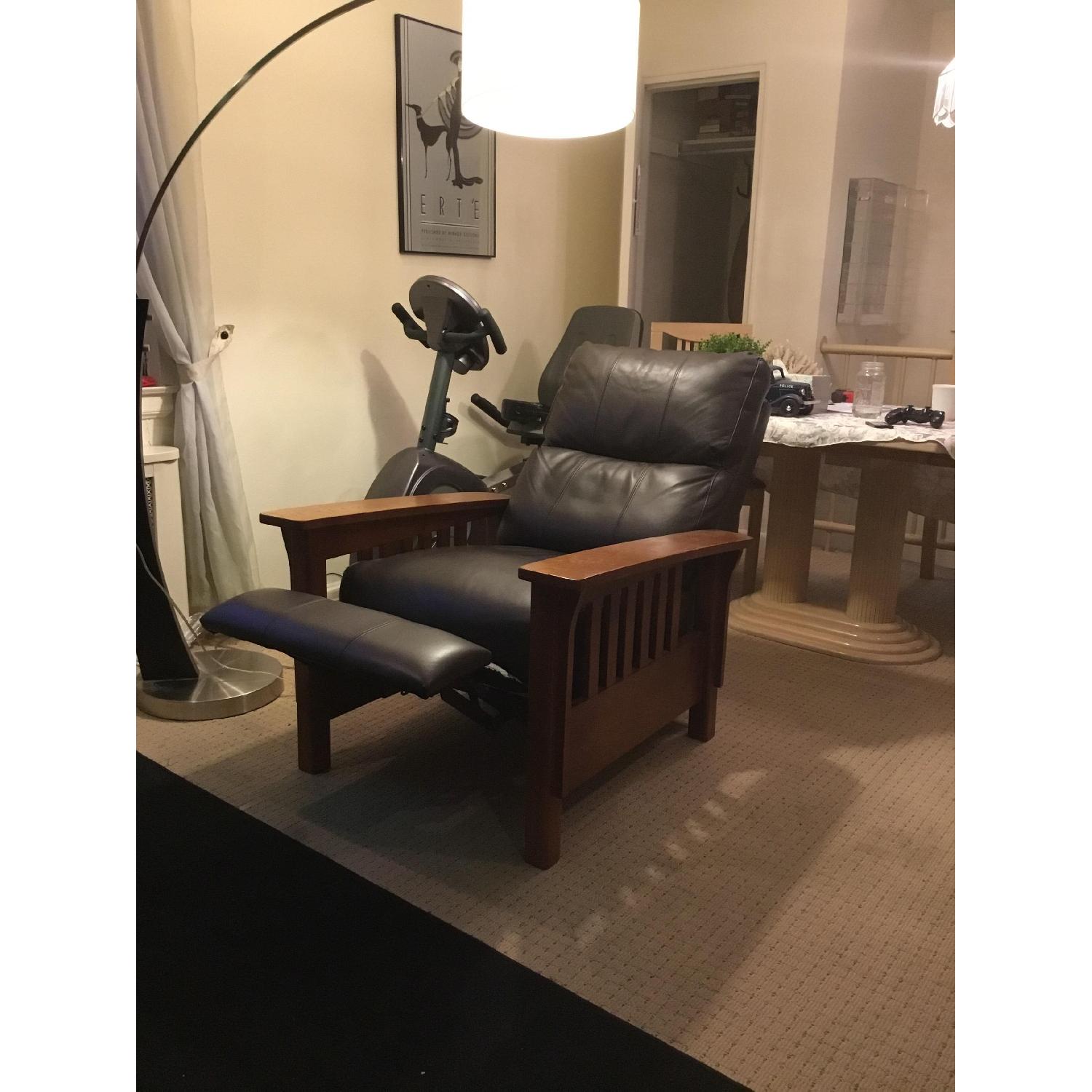 Macy's Harrison Leather Pushback Recliner - image-1