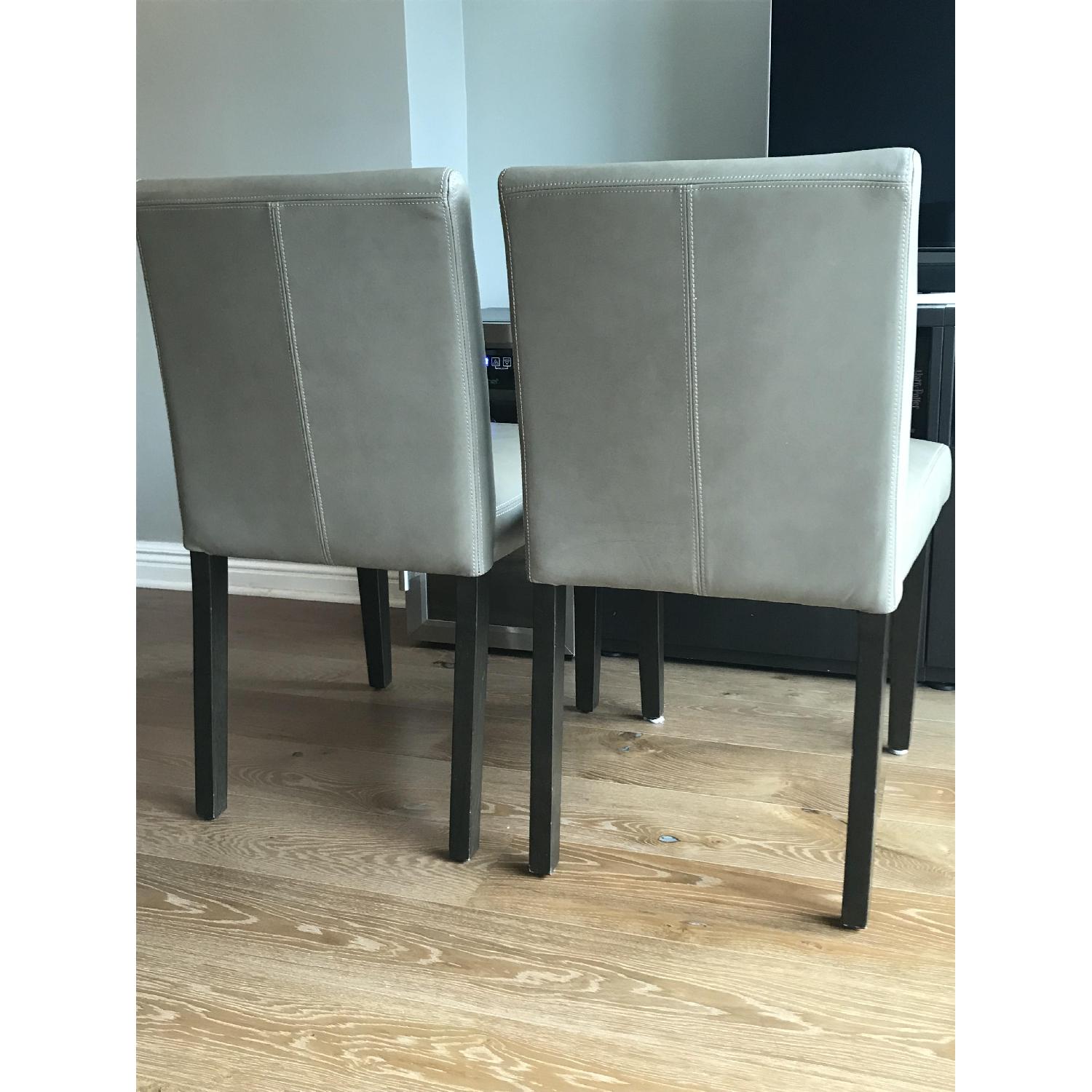 West Elm Porter Leather Dining Chairs - image-3