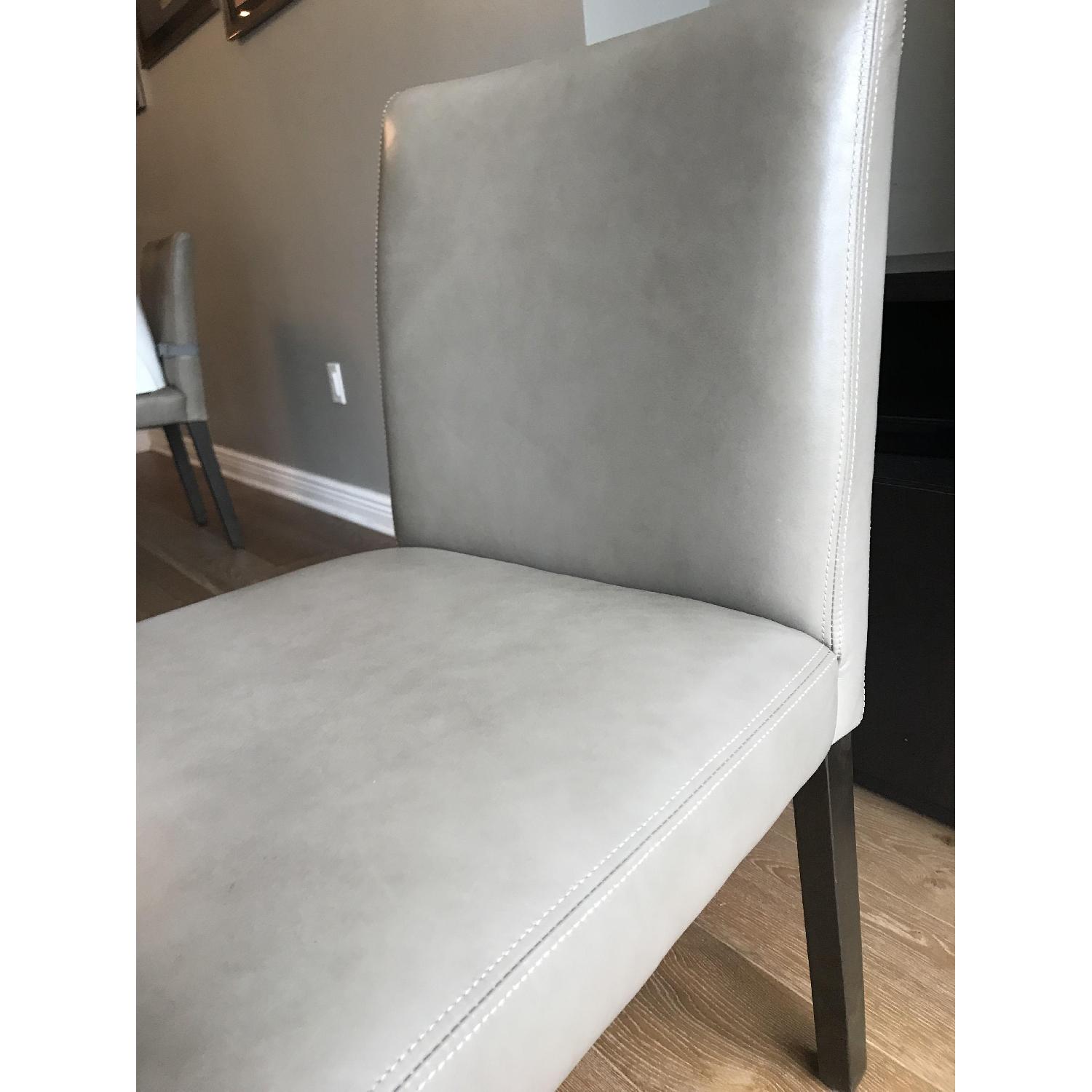 West Elm Porter Leather Dining Chairs - image-4