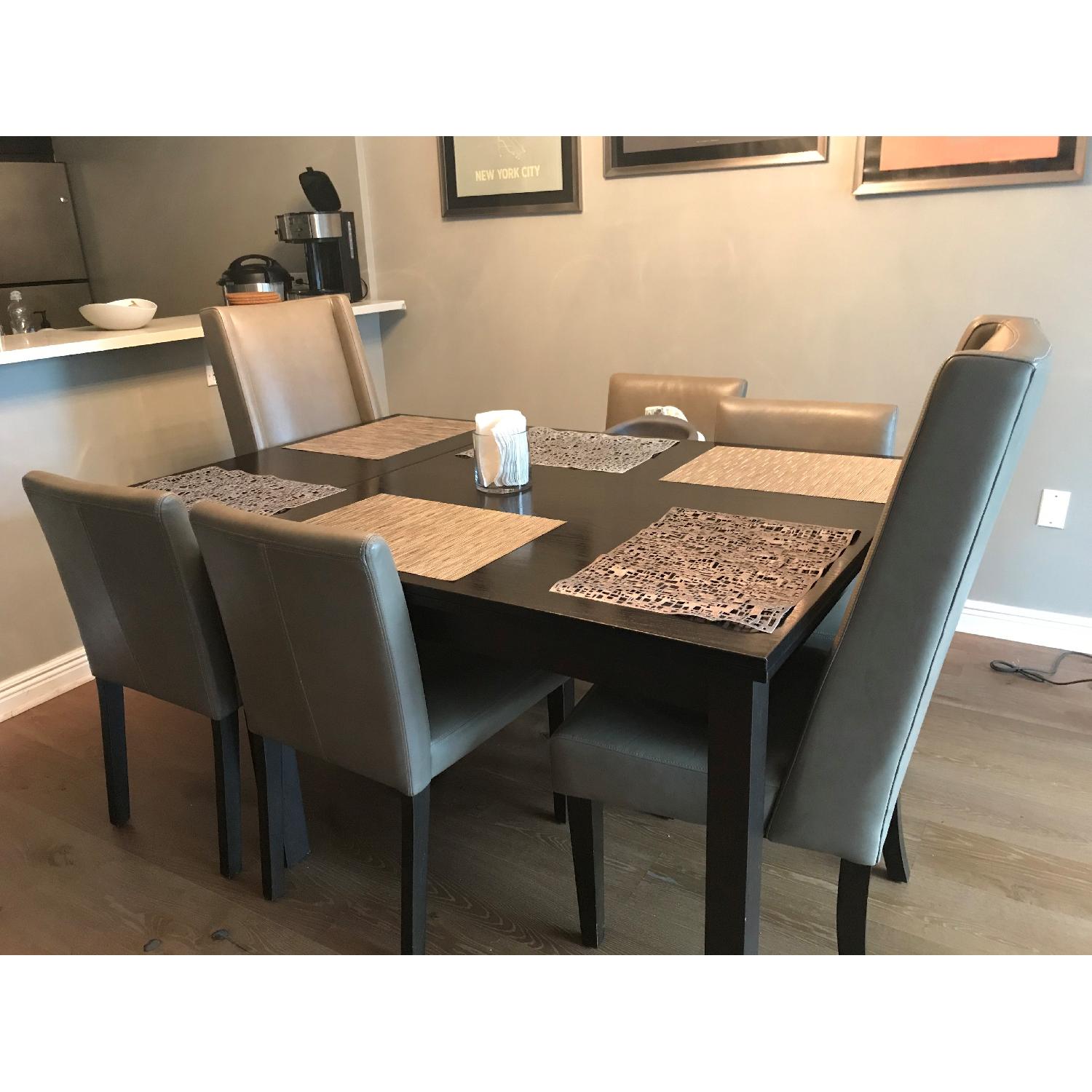 West Elm Porter Leather Dining Chairs - image-6