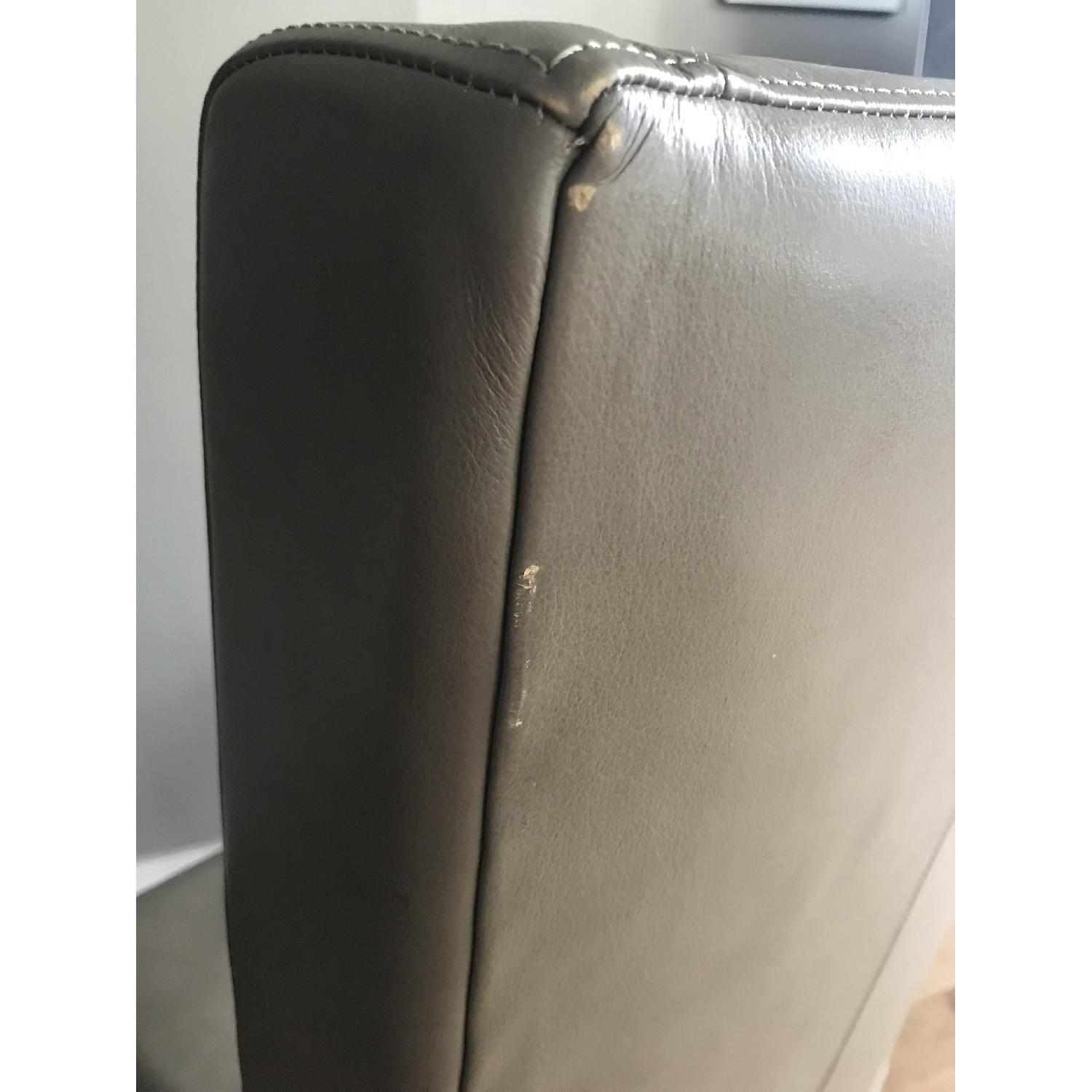 West Elm Willoughby Leather Dining Chairs - image-4