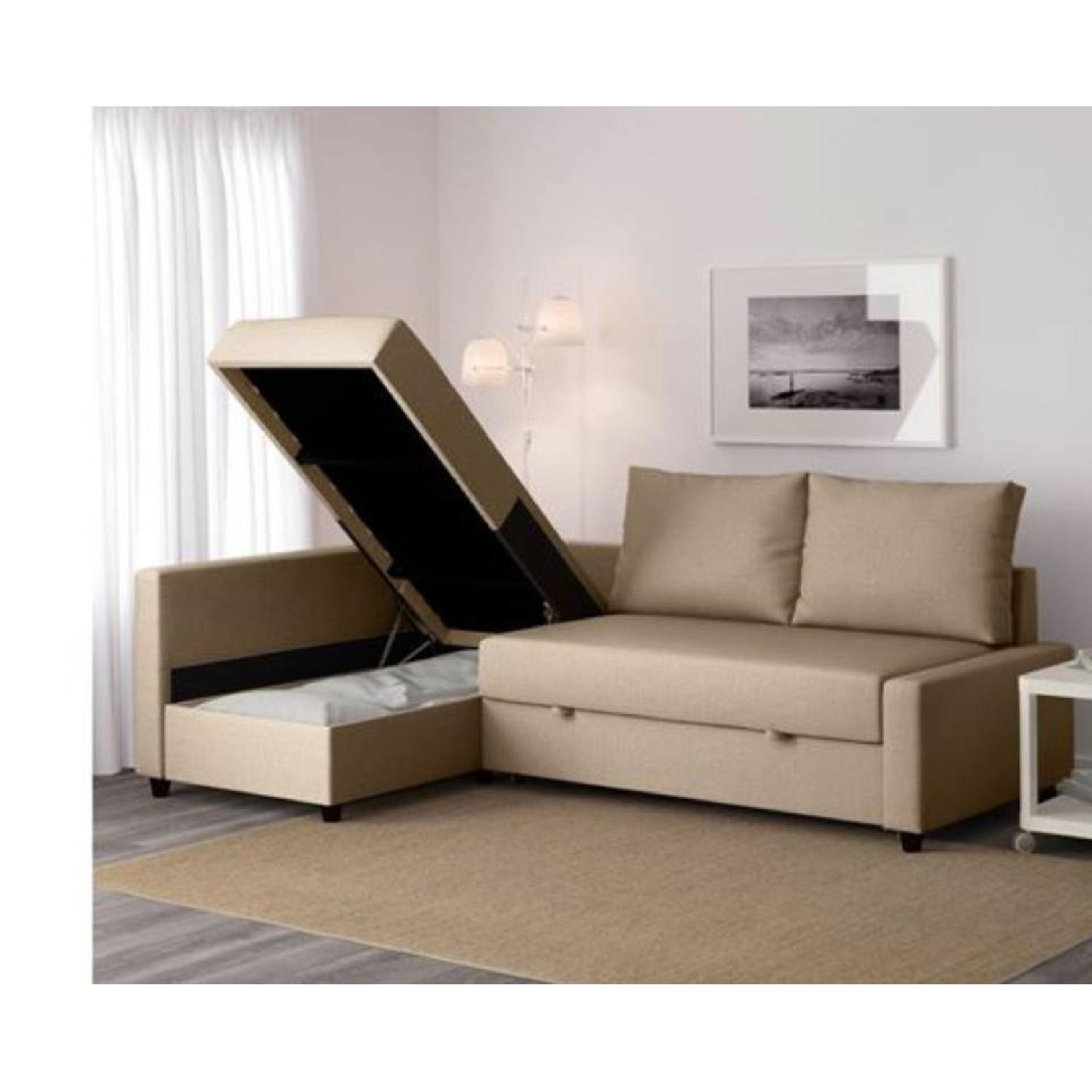 Ikea Friheten 3 Seat Sleeper Sectional Sofa w/ Storage - image-4