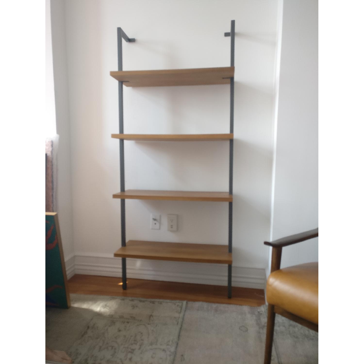 CB2 Acacia Wall Mounted Bookcase - image-1