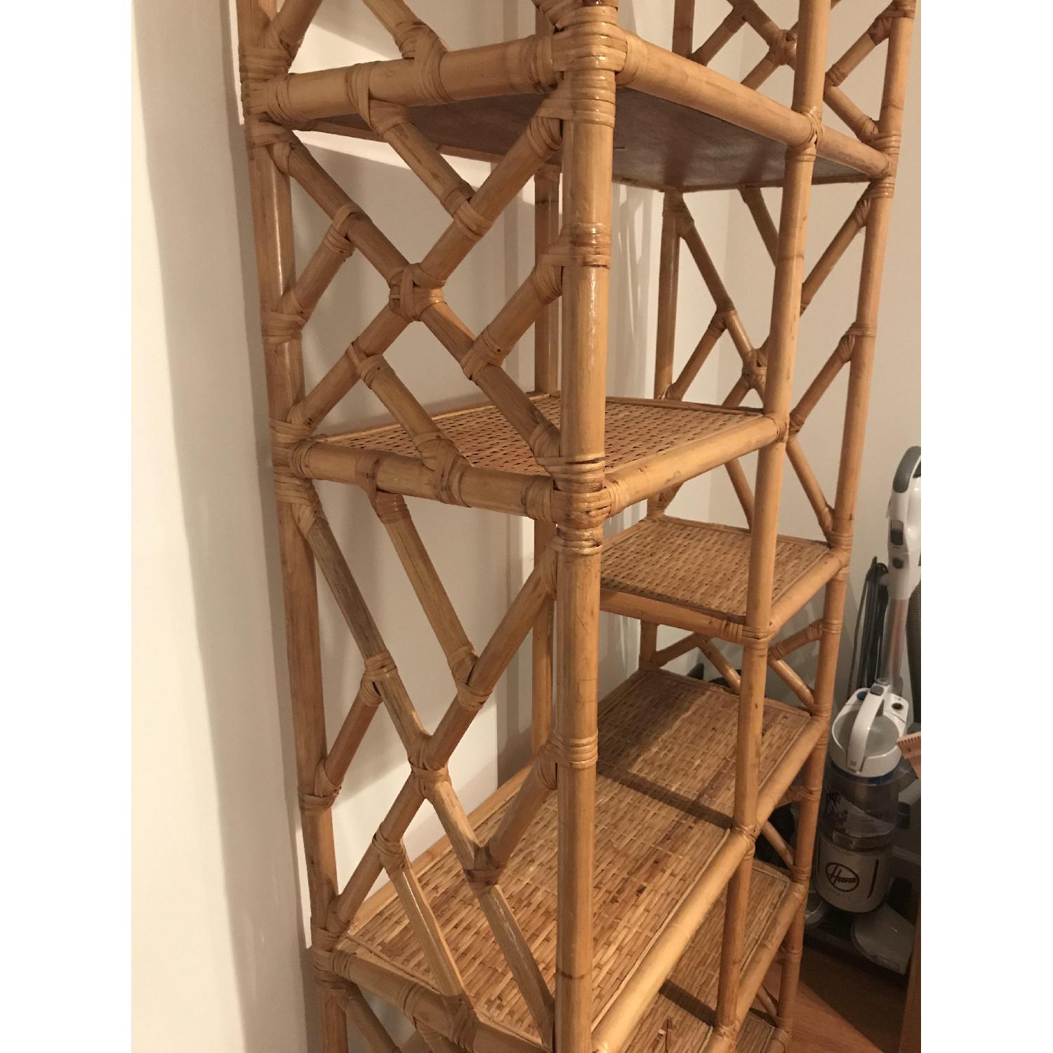 Vintage Bamboo Shelving Unit - image-3