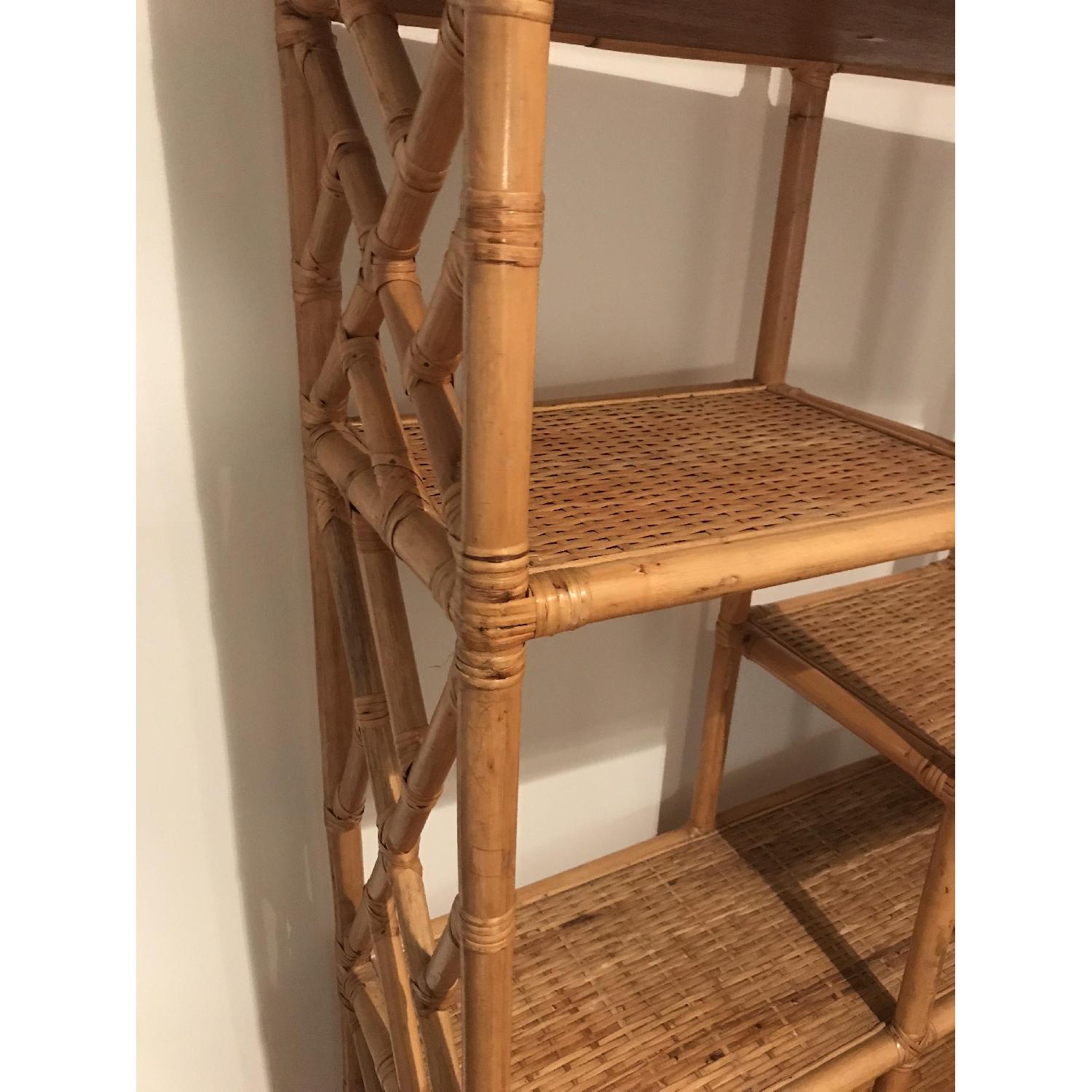 Vintage Bamboo Shelving Unit - image-5