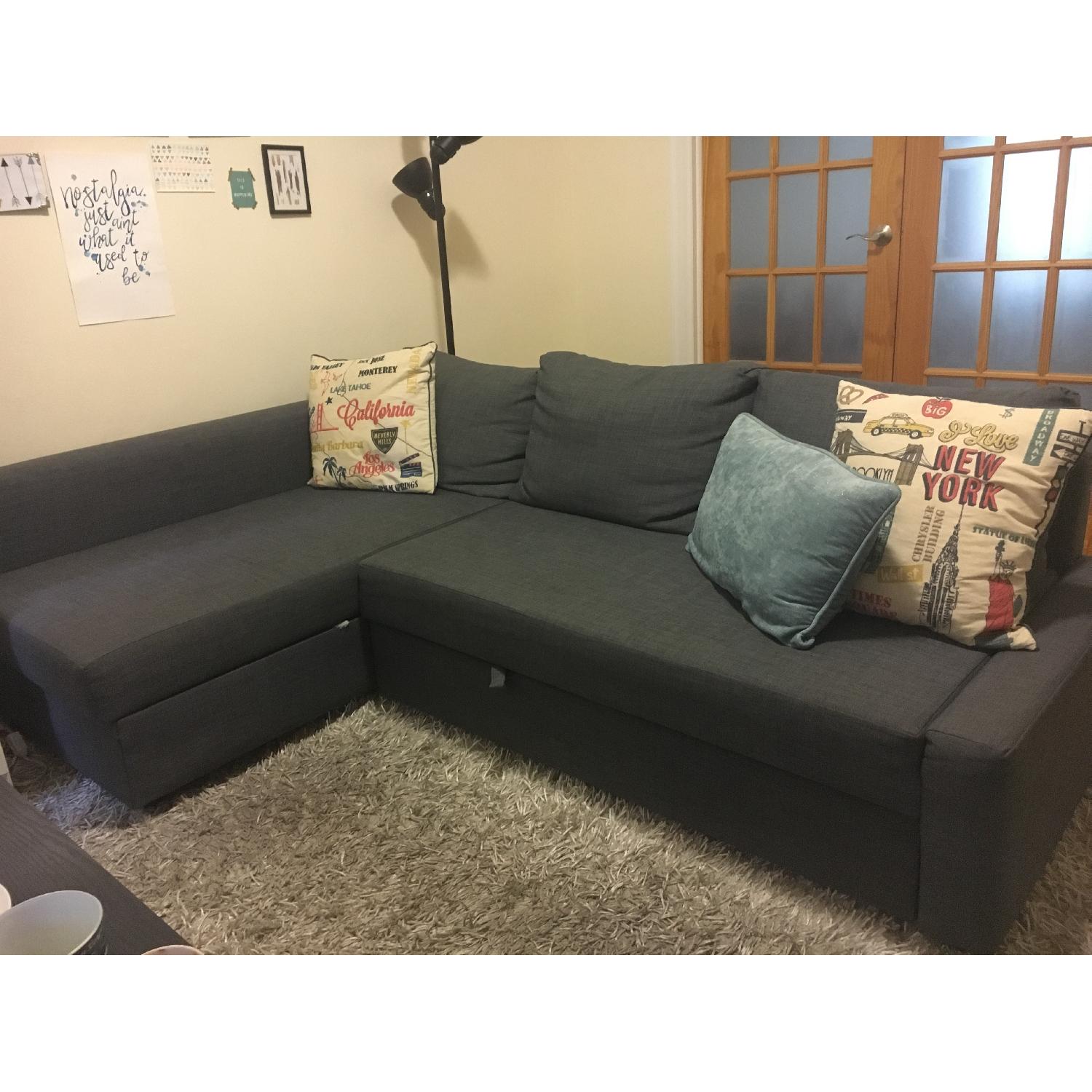 Ikea Friheten Sleeper Sectional Sofa w/ Storage - image-1