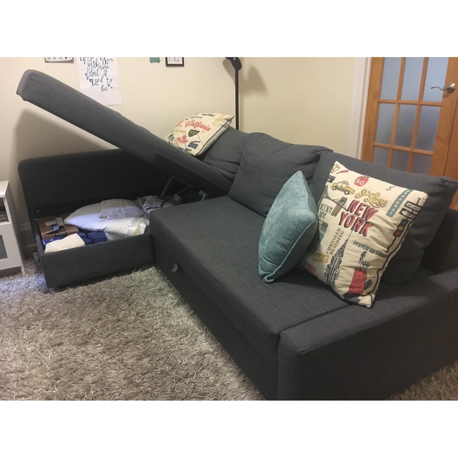 Ikea Friheten Sleeper Sectional Sofa w/ Storage - image-2