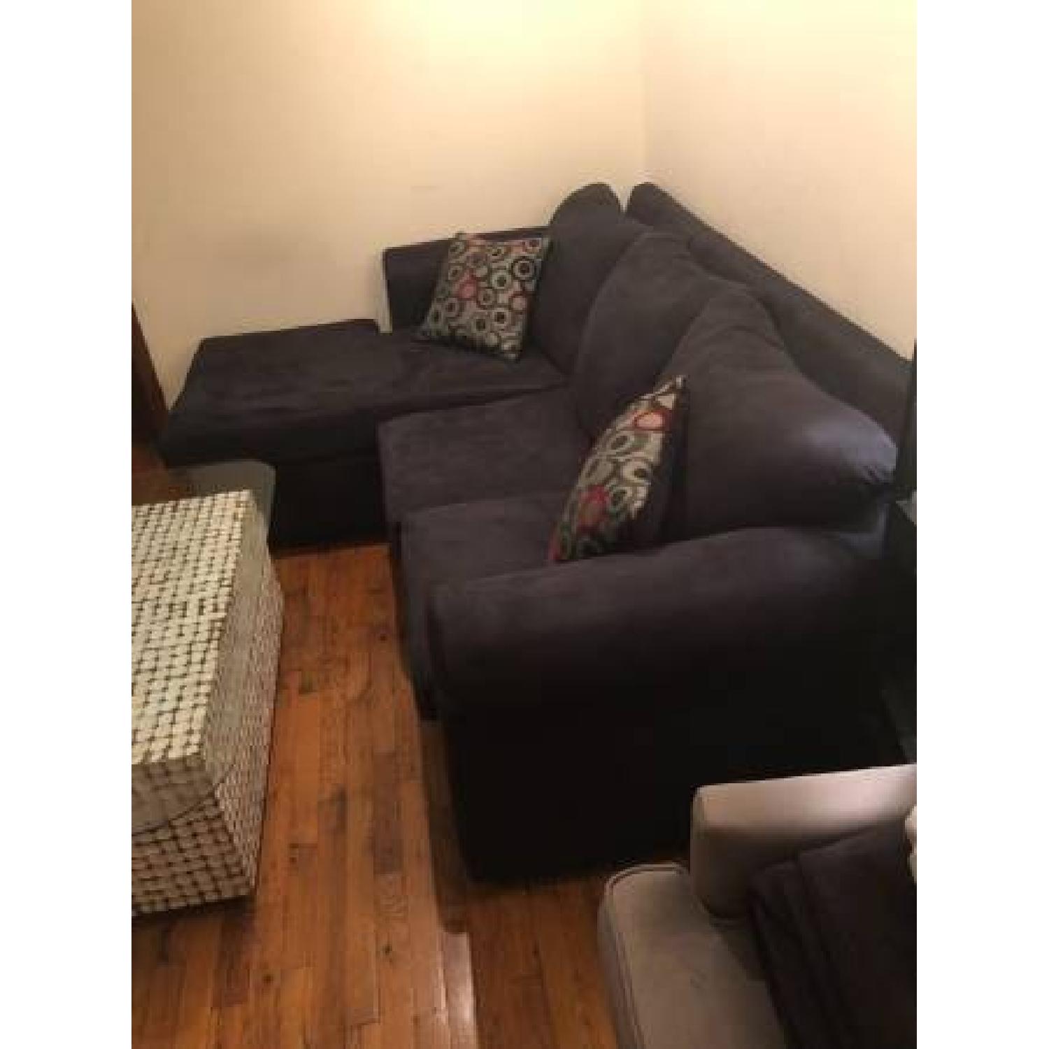 Andover Mills Dewitt Black Sectional Sofa - image-2