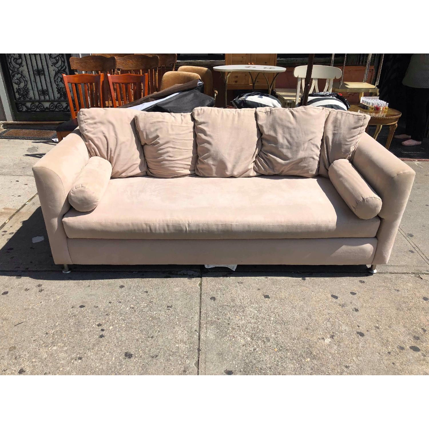 Cream Fabric Sofa - image-2