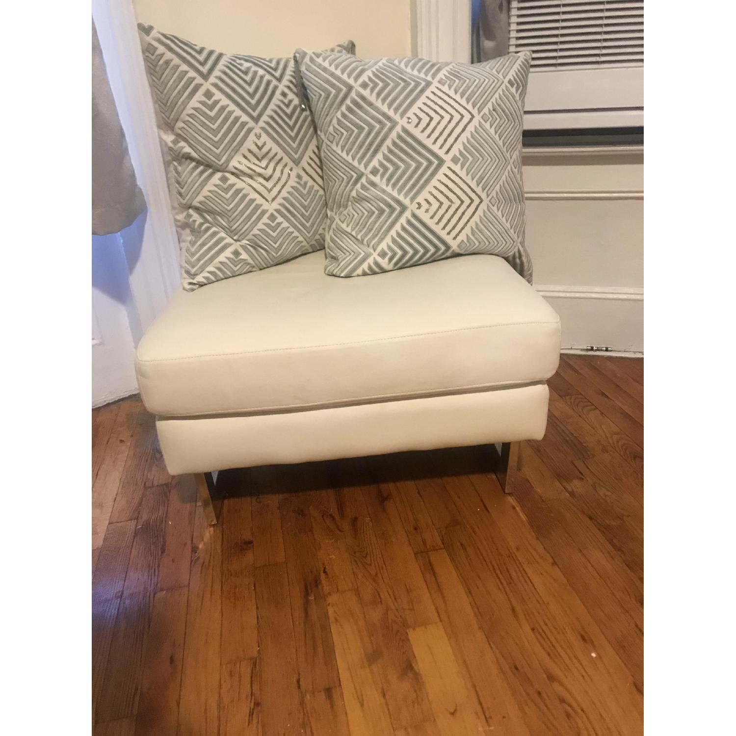 Raymour & Flanigan Tufted Sofa + Chair and a Half & Ottoman - image-3