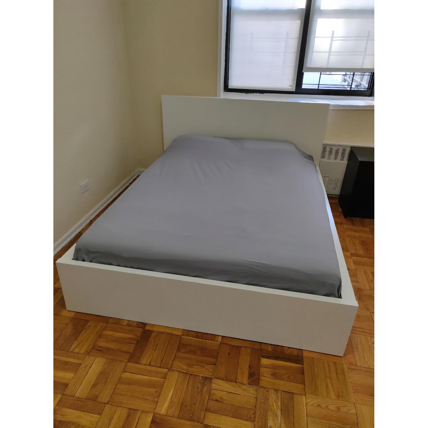 Ikea Malm White Queen Bed - image-1