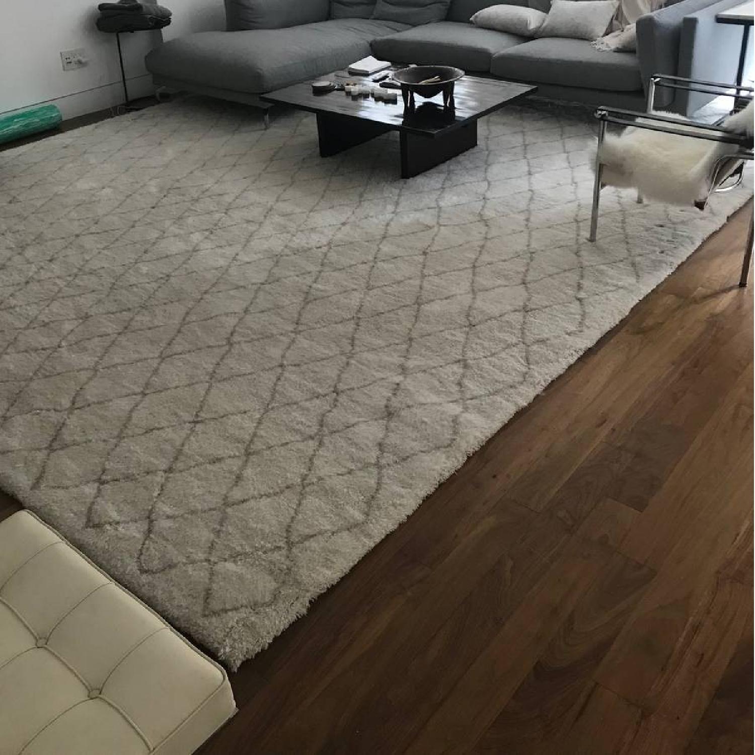 Restoration Hardware Ben Soleimani Mohair Arlequin Rug - image-2