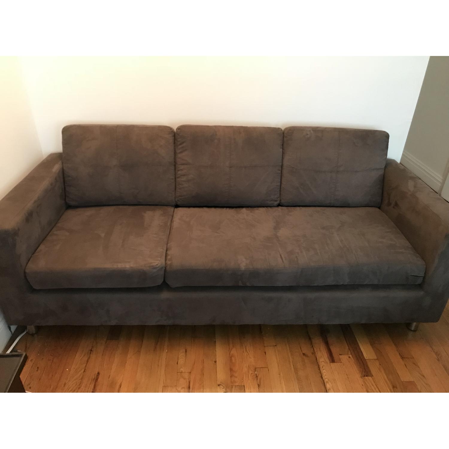 Macy's Suede 3-Seater Sofa - image-2