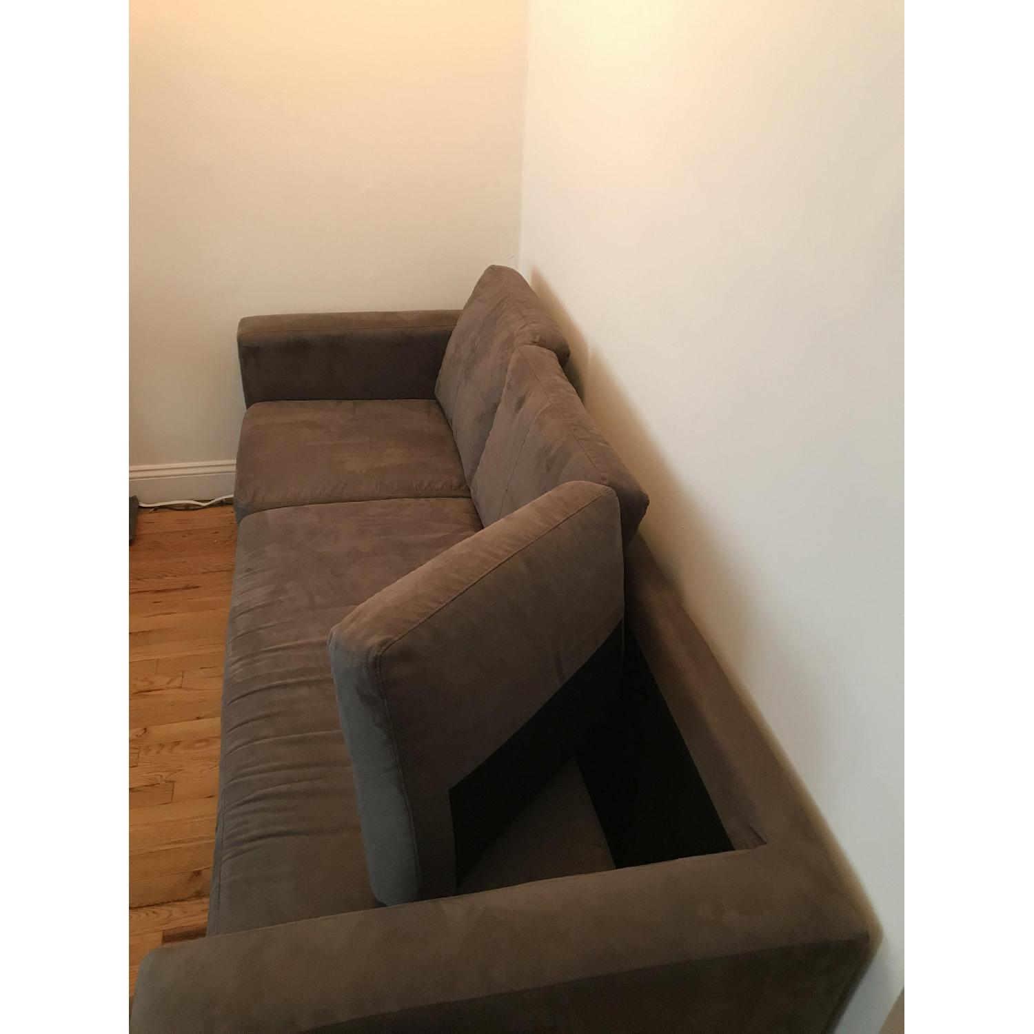 Macy's Suede 3-Seater Sofa - image-3