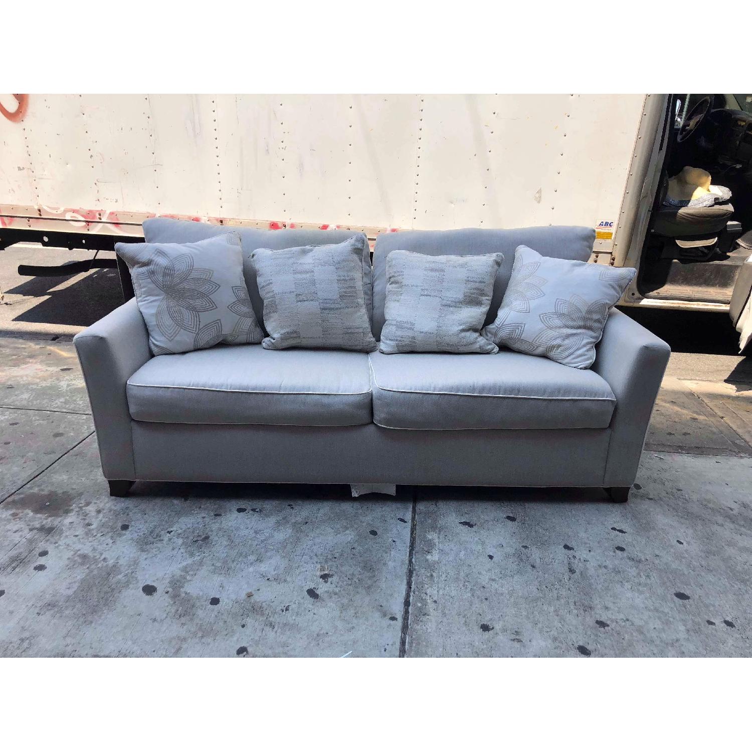 Bauhaus Sunbrella Wooster Fife White Welt Queen Sofa Bed - image-2