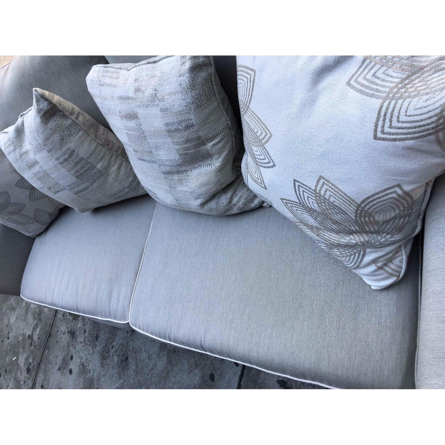 Bauhaus Sunbrella Wooster Fife White Welt Queen Sofa Bed - image-4