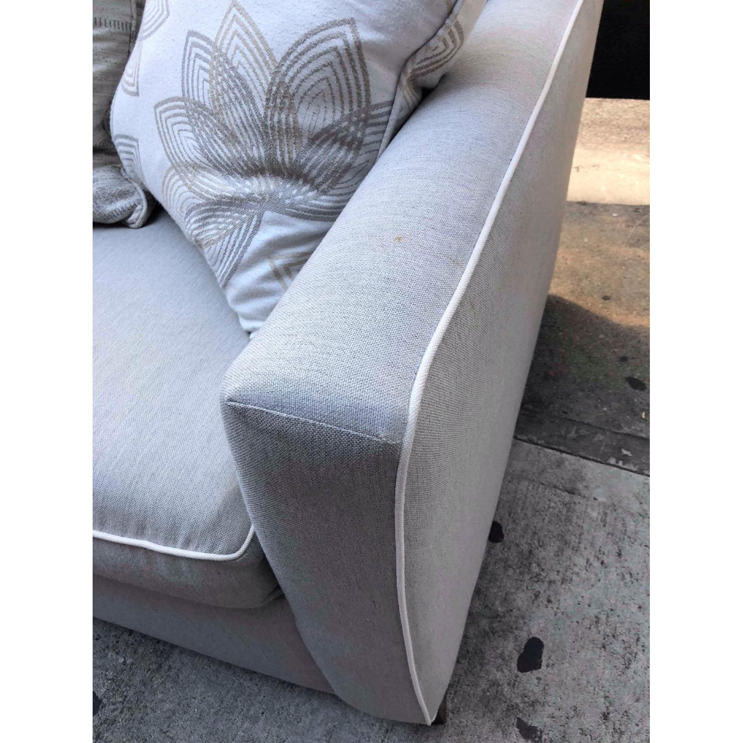 Bauhaus Sunbrella Wooster Fife White Welt Queen Sofa Bed - image-9