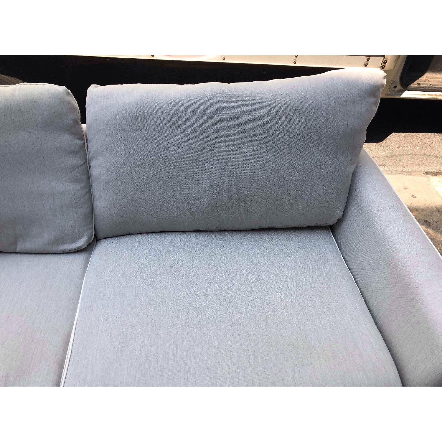 Bauhaus Sunbrella Wooster Fife White Welt Queen Sofa Bed - image-11