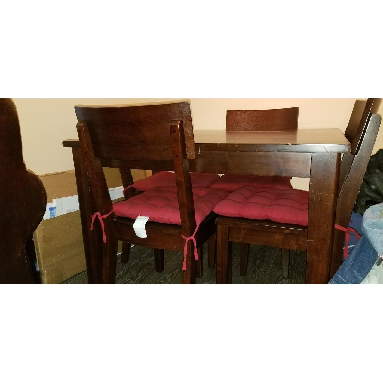 World Market Expandable Dining Table w/ 4 Chairs - AptDeco