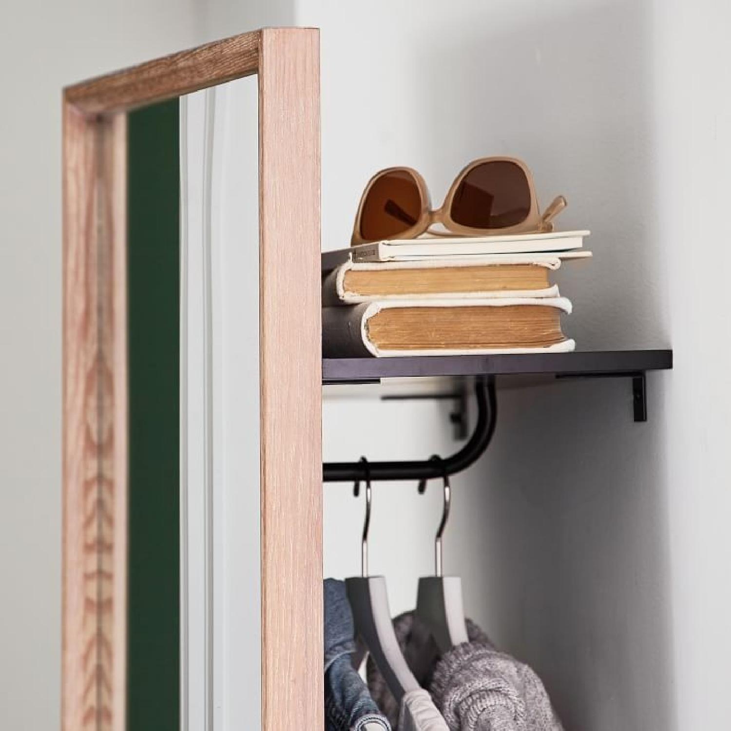 Pottery Barn Floor Mirror w/ Storage - image-3
