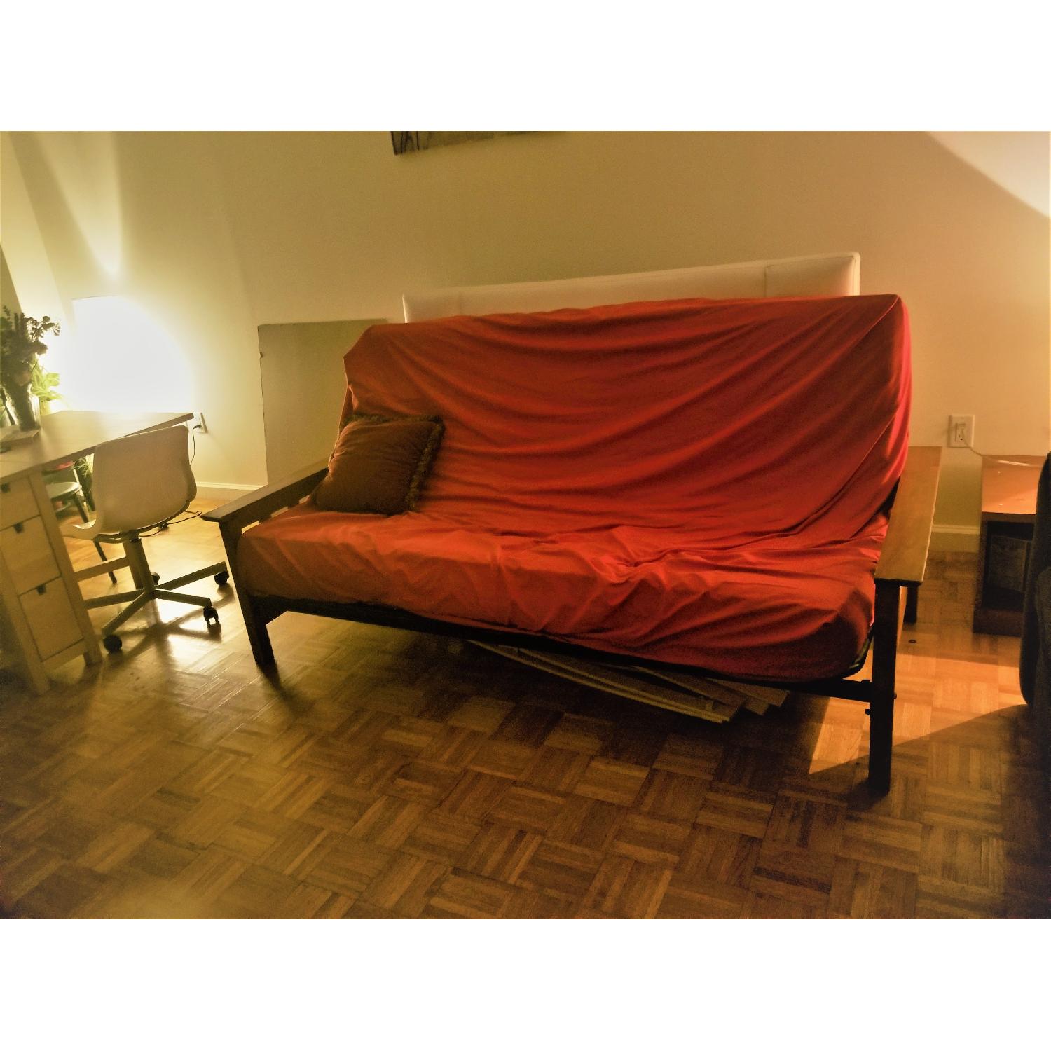 Wood Frame Sofa Bed/Futon - image-2