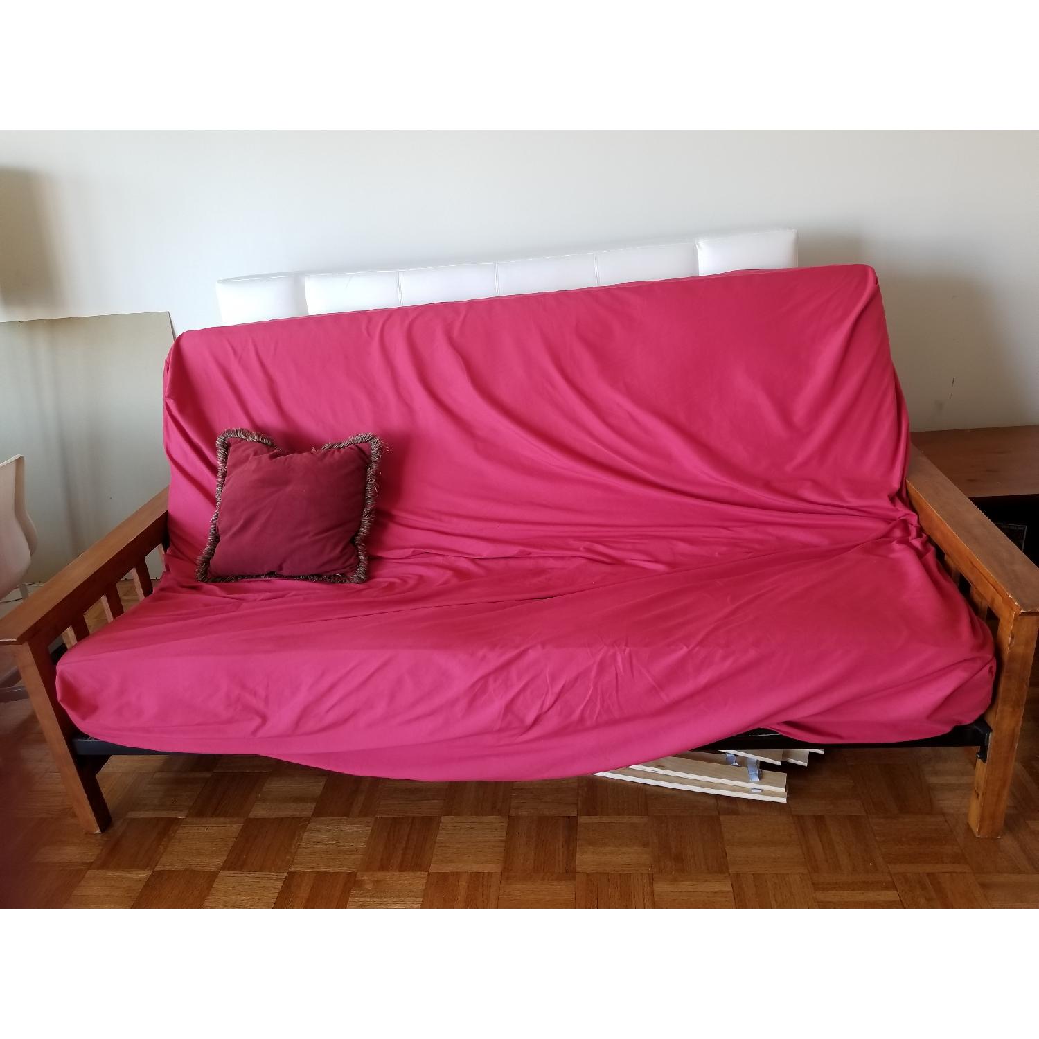 Wood Frame Sofa Bed/Futon - image-3