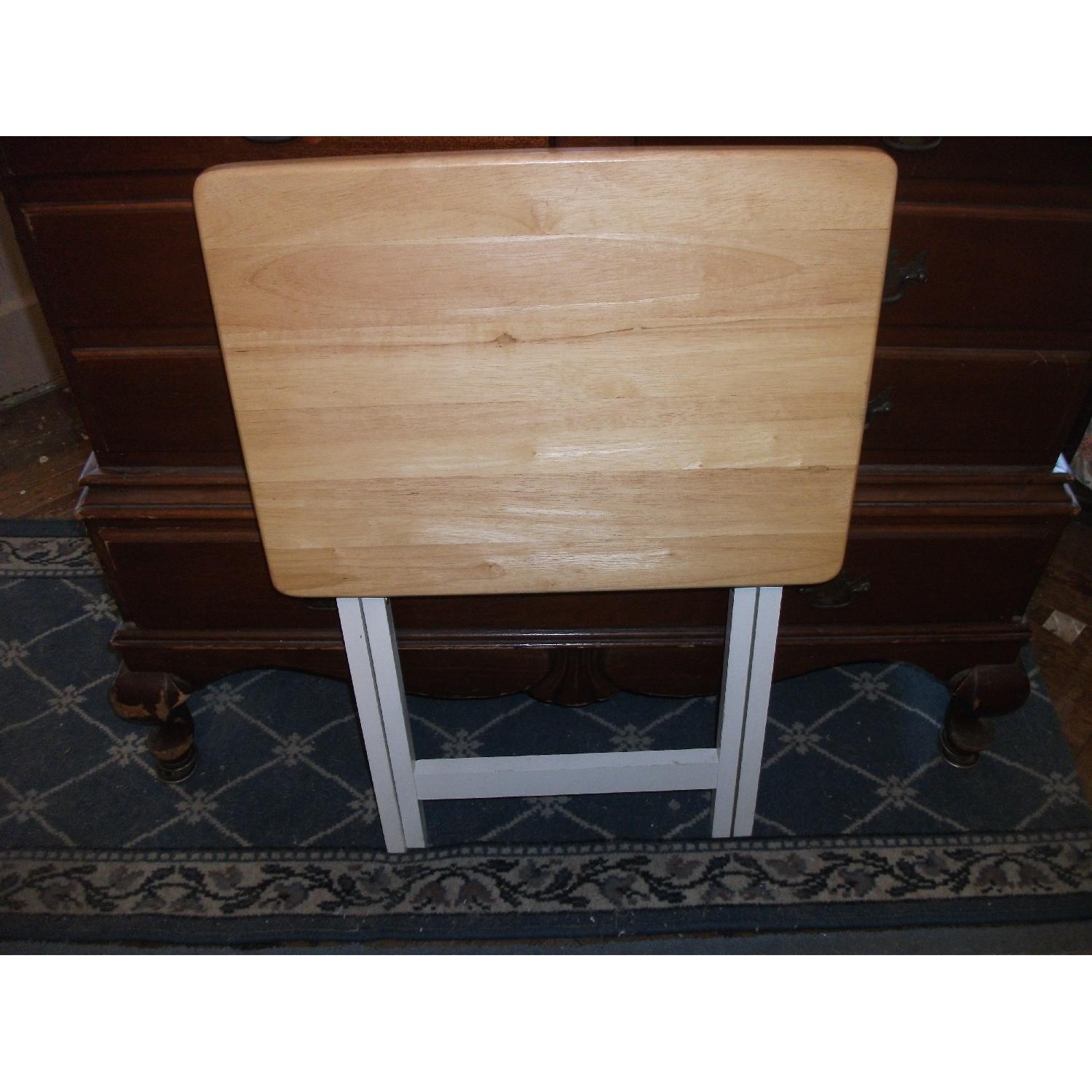 Wooden Folding Snack Trays - image-3