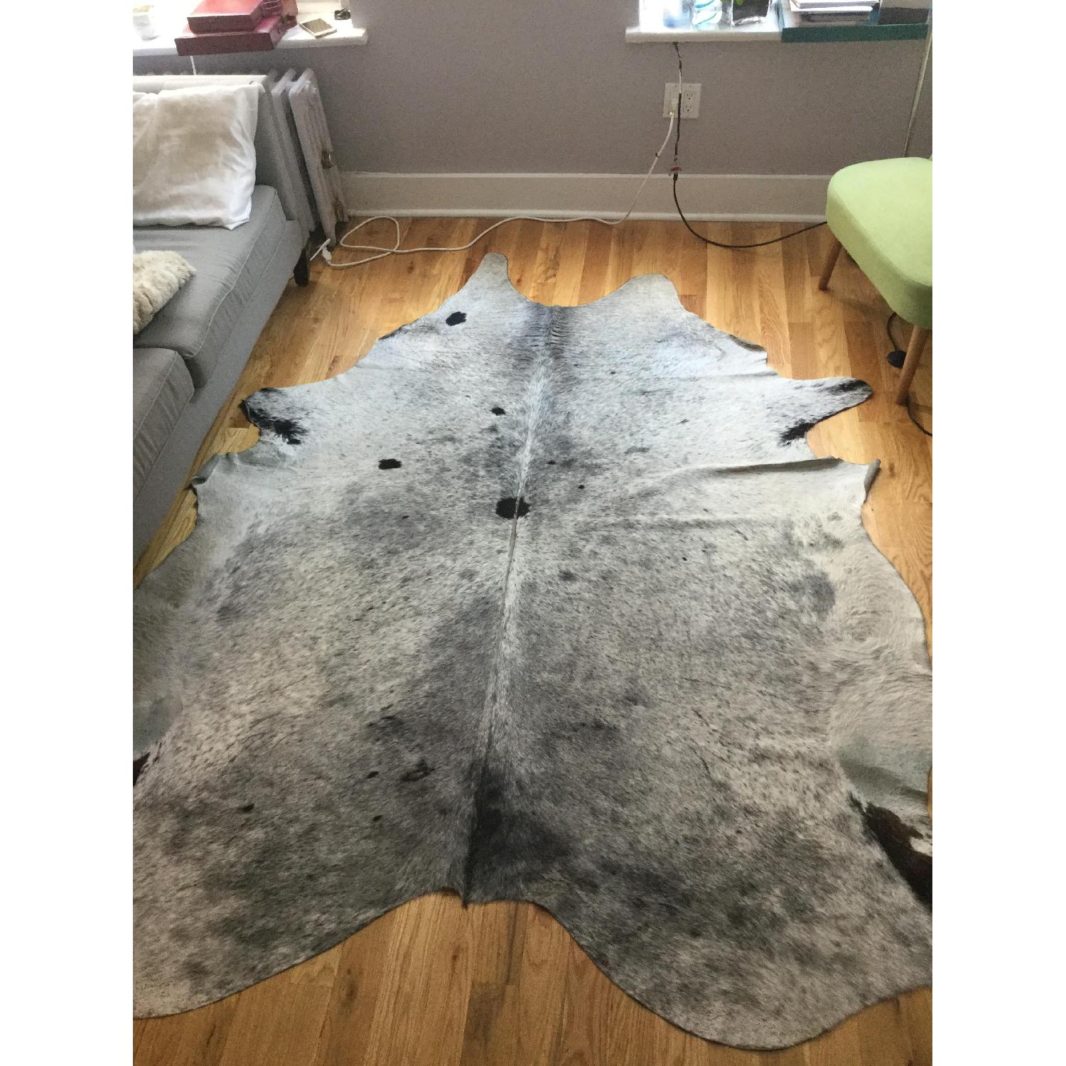 ABC Carpet and Home Grey Brazilian Cowhide Rug - image-1