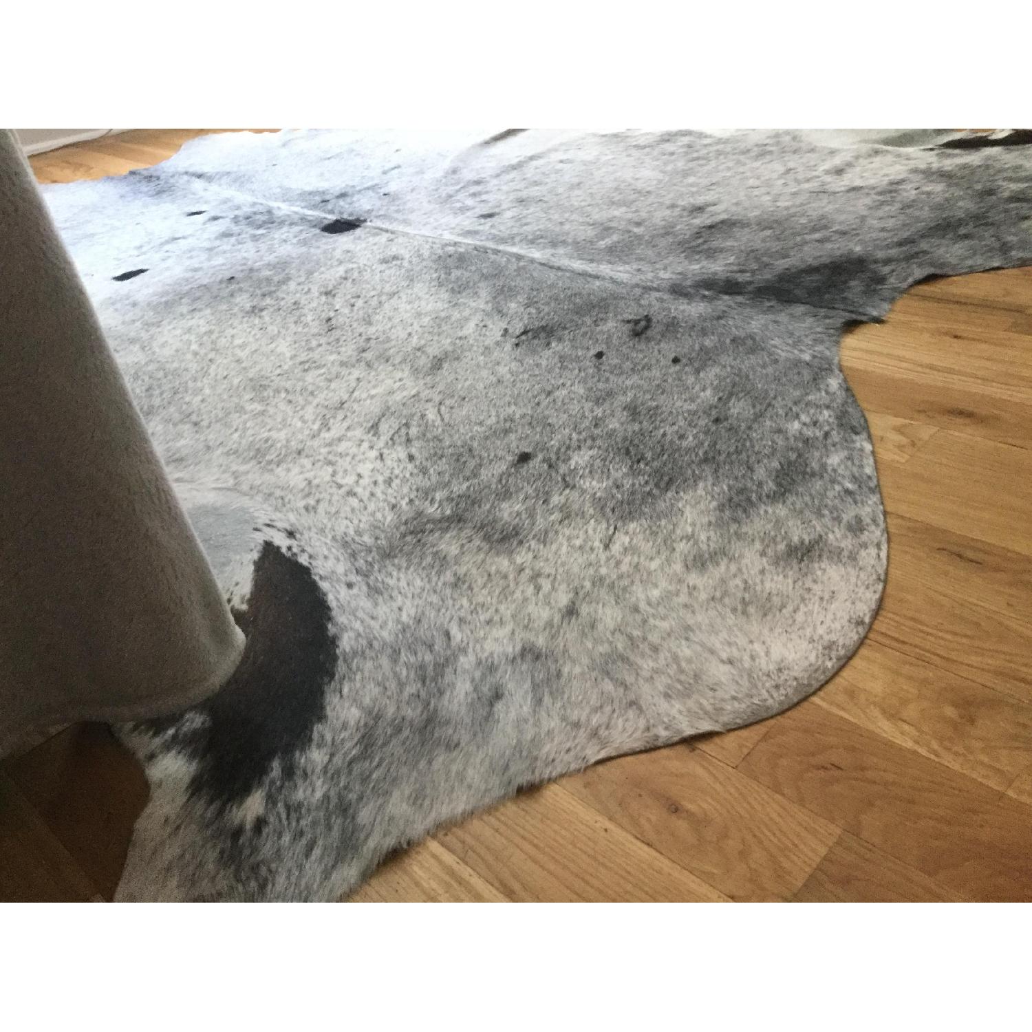 ABC Carpet and Home Grey Brazilian Cowhide Rug - image-5